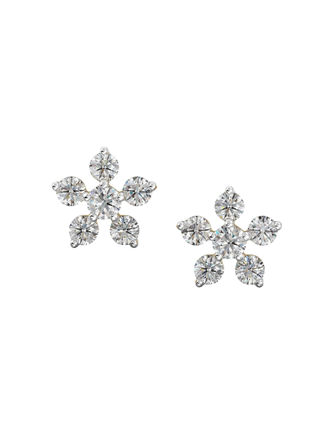 Joyalukkas 18Kt Girls Gold Natural Floral Diamond Earrings
