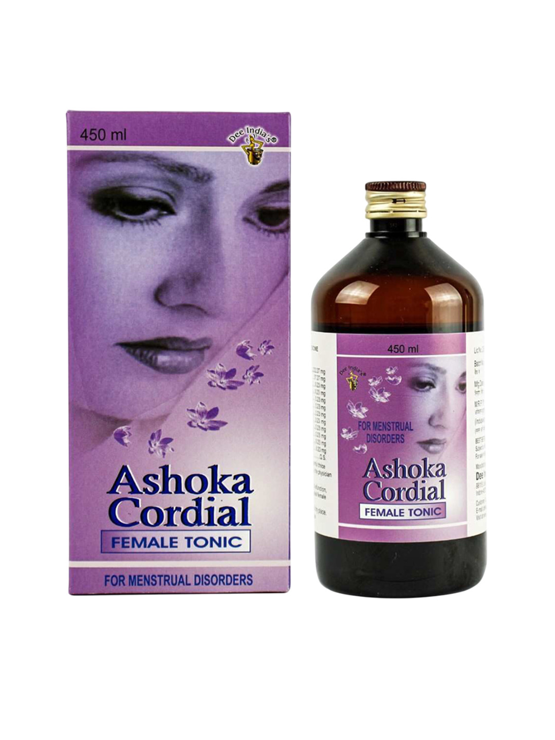 Dee india Herbals Set Of 9 Ayurvedic Ashoka Cordial Female Tonic - 450 ml Each