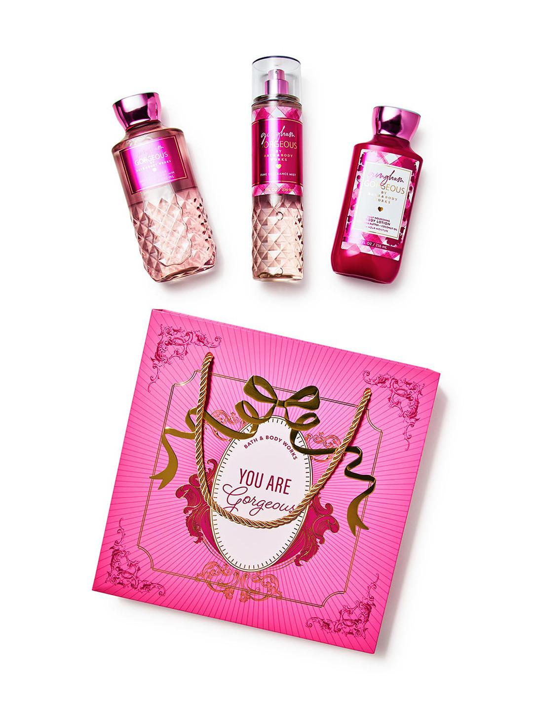 Bath & Body Works Gingham Gorgeous Gift Box Set of 3