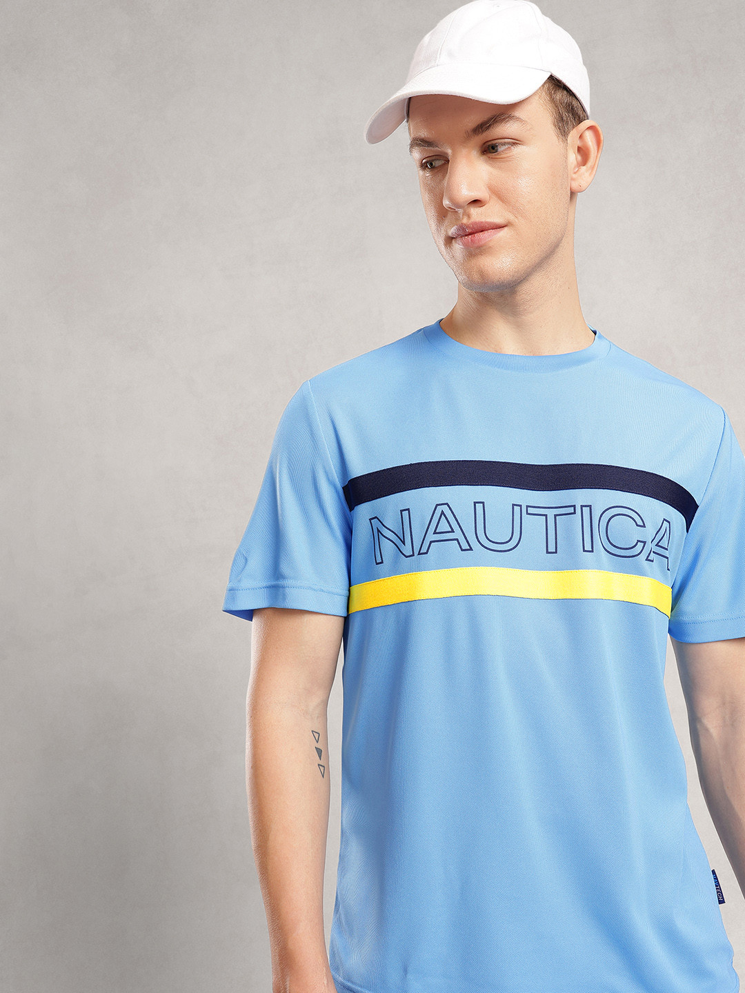 Nautica Brand Logo Printed T-shirt