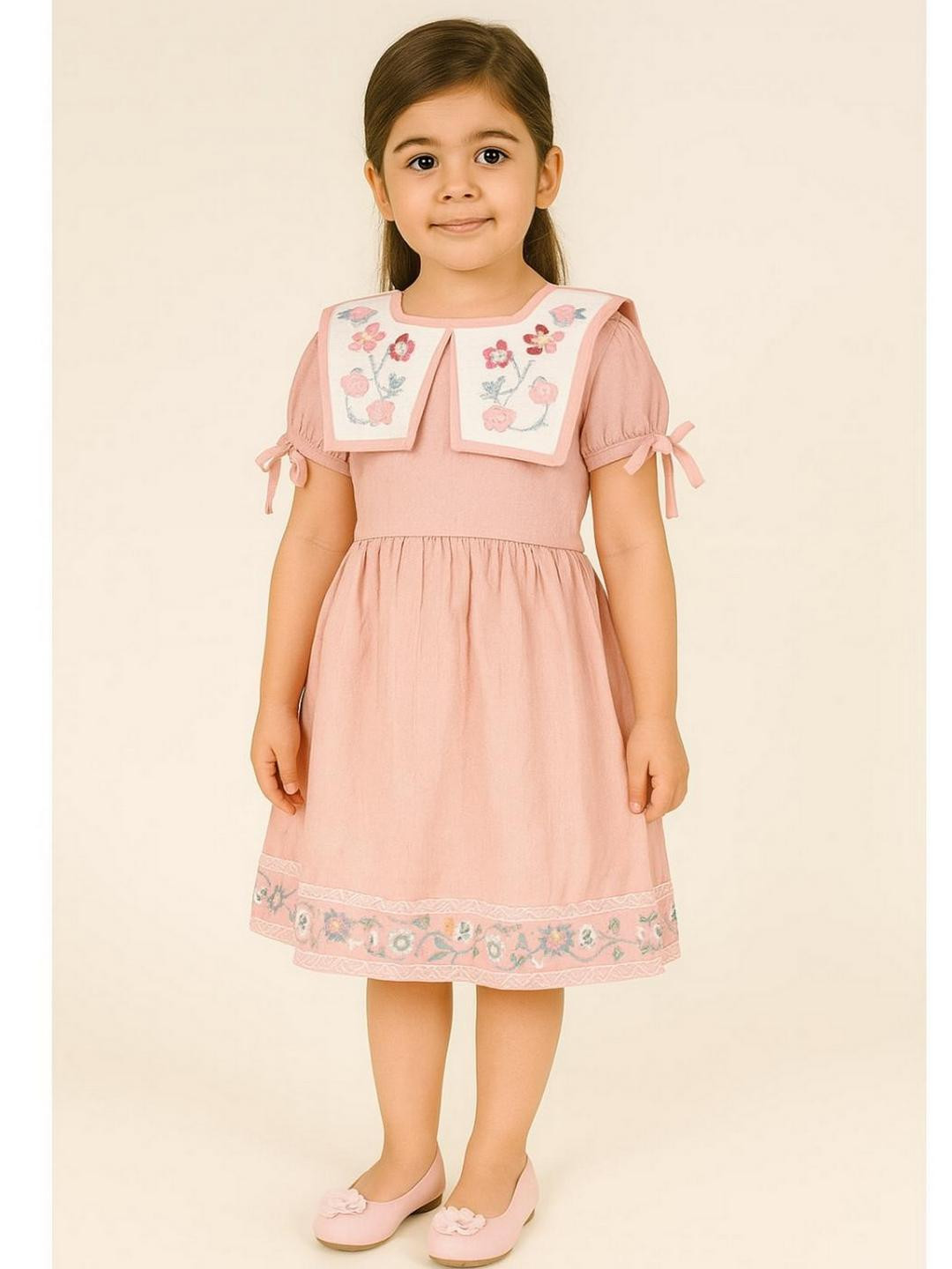 Sangria Girls Jacquard Fit and Flare Dresses