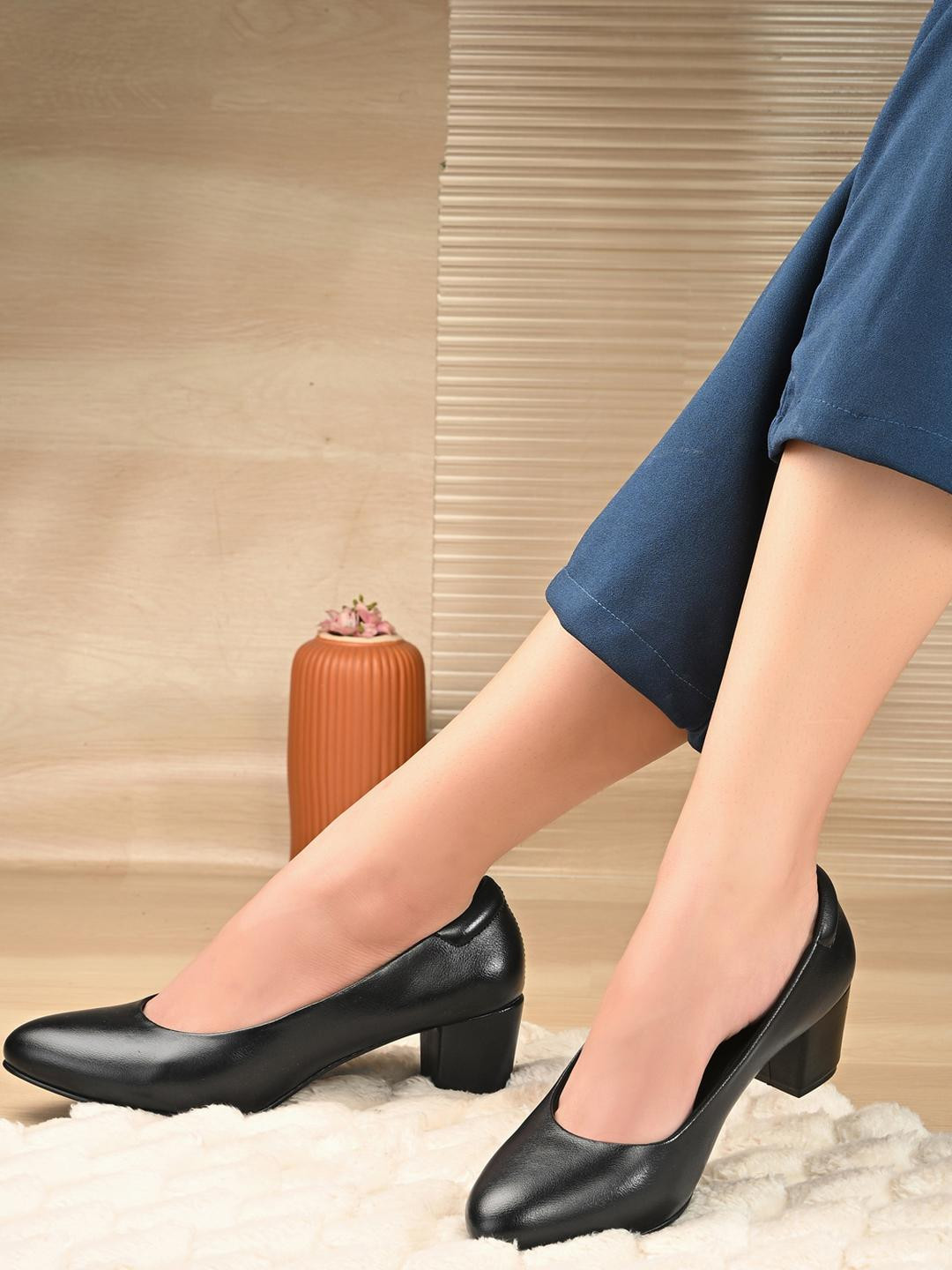 Valentino Women Block Closed Back Heels