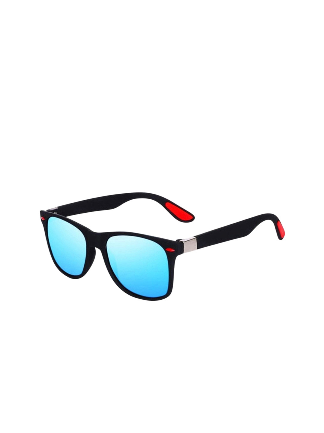 SPADEACES Unisex Square Sunglasses BLUE BLACK WAYFARAR-23_15