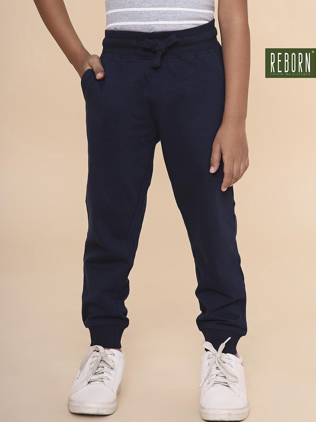 REBORN Boys Regular Fit Cotton Joggers