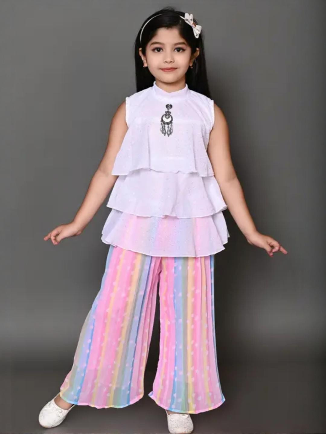 FARIHA FASHIONS Girls Cotton  Dresses