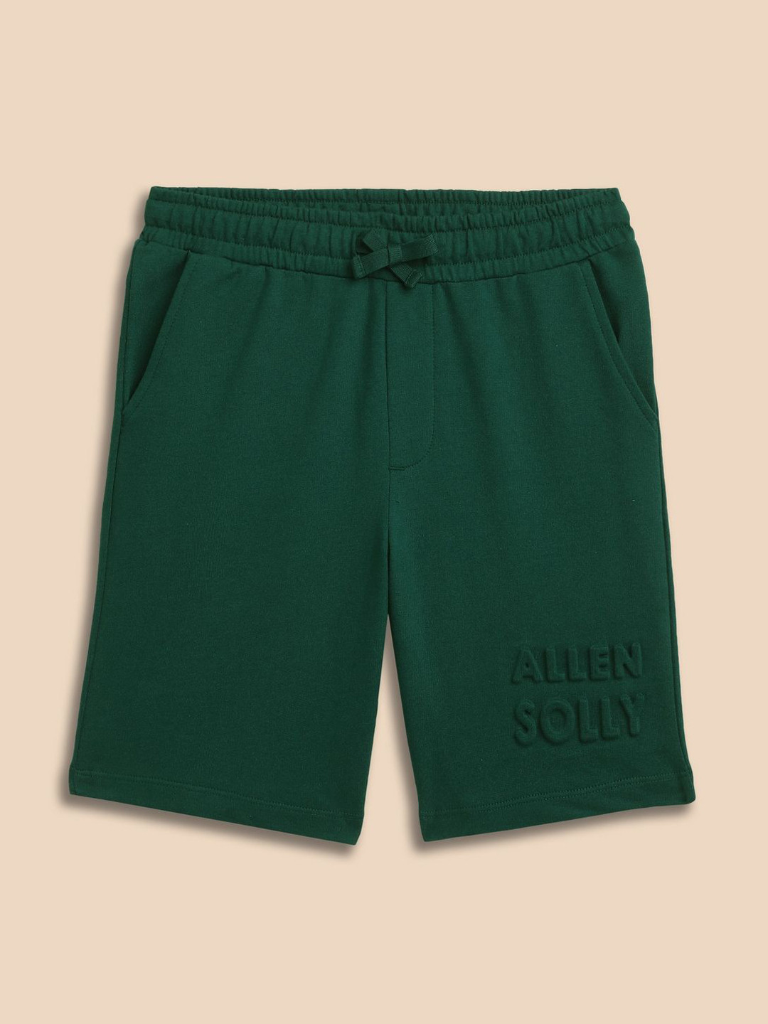Allen Solly Junior Boys brand logo Regular Fit Mid-Rise Cotton Short