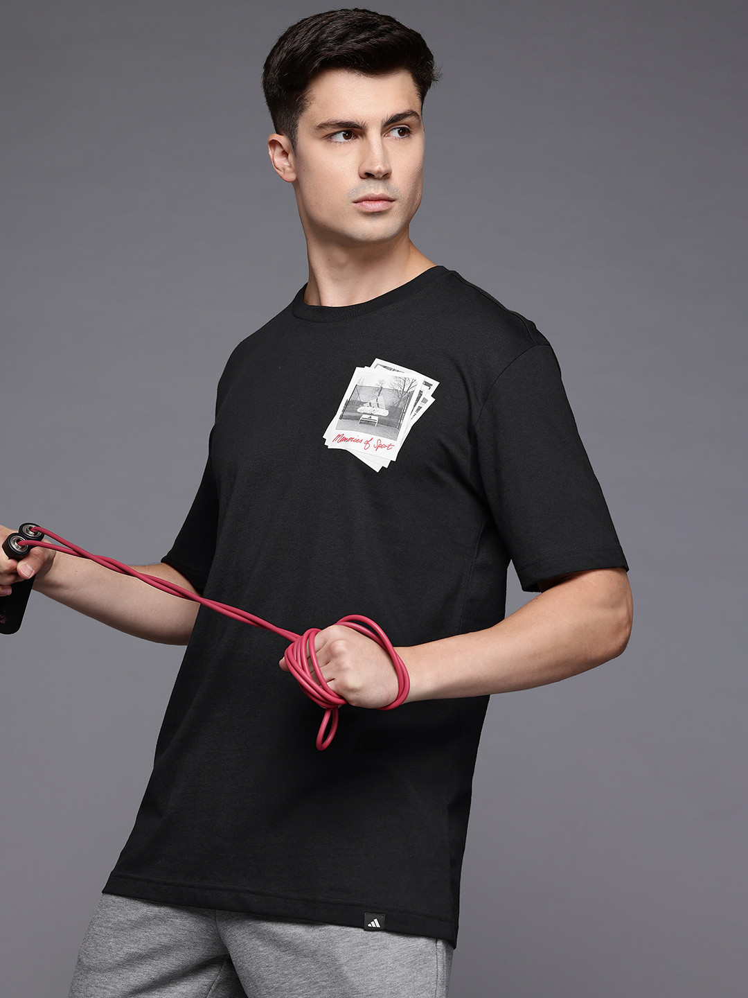 ADIDAS Photo Print Pure Cotton T-shirt