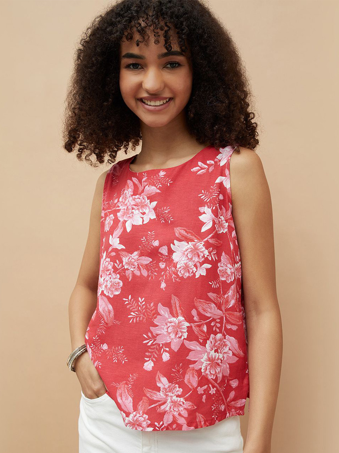 Colour Me by Melange Ethnic Motifs Printed Top