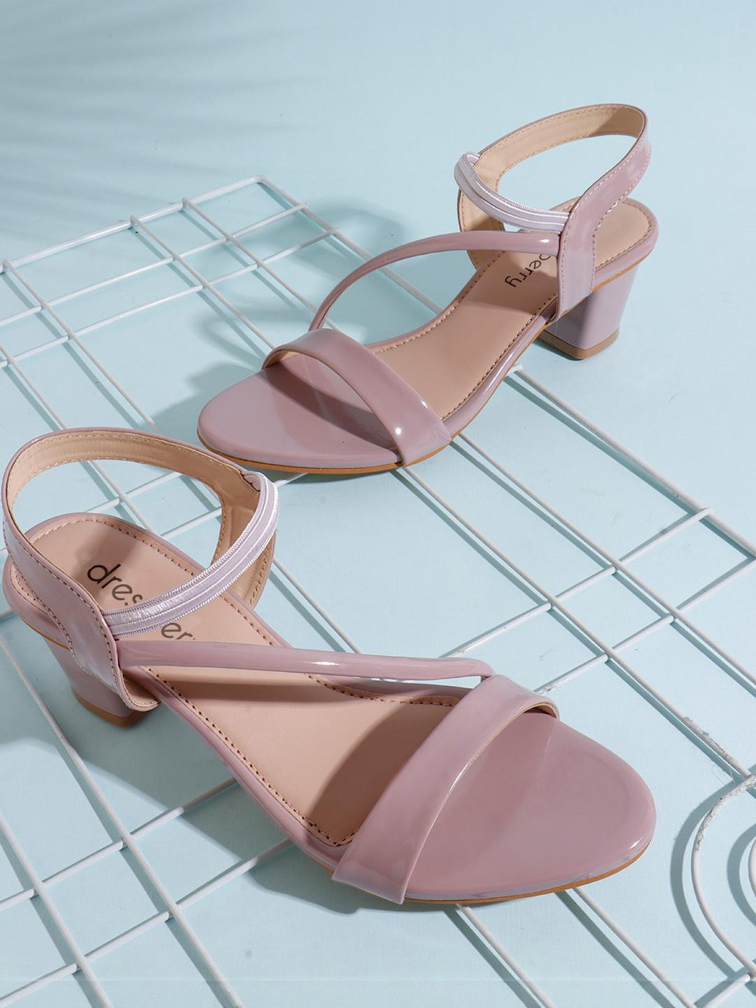 DressBerry Women Lavender Party Heels