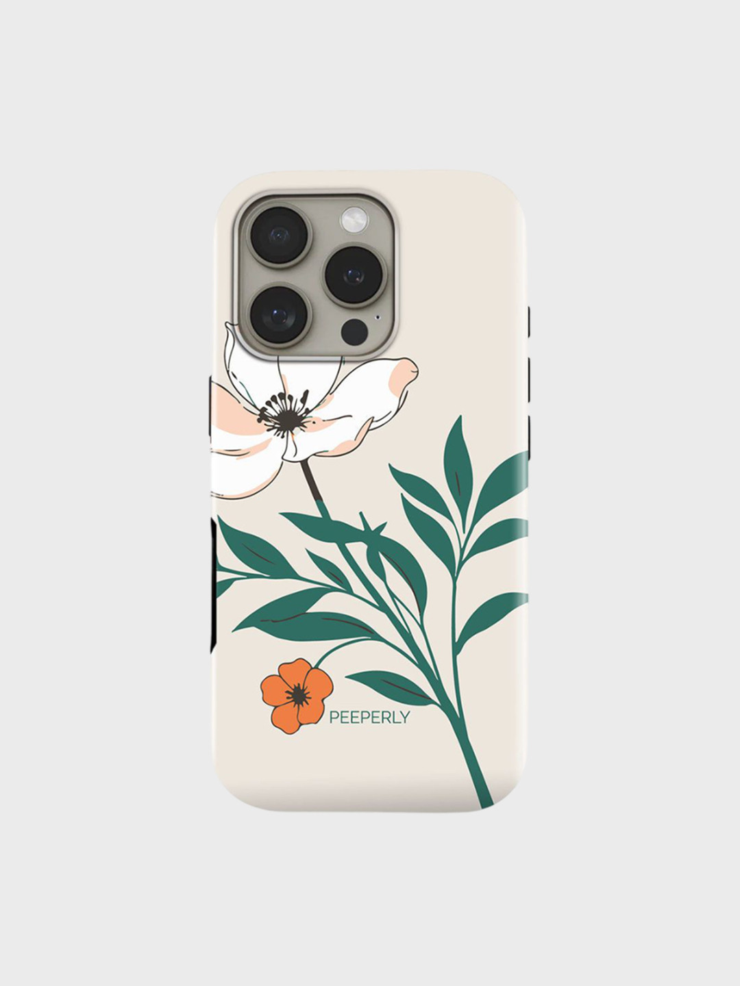 PEEPERLY Women iPhone 13 Fleuron Vines Impact Resistant Back Case