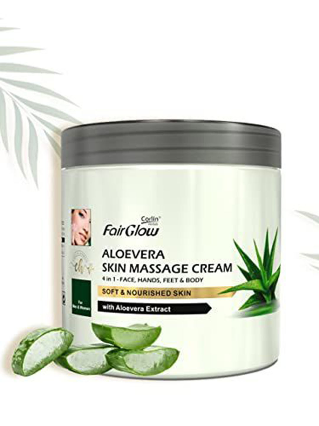 Corlin FairGlow Aloe Vera Skin Massage Cream - 800 g