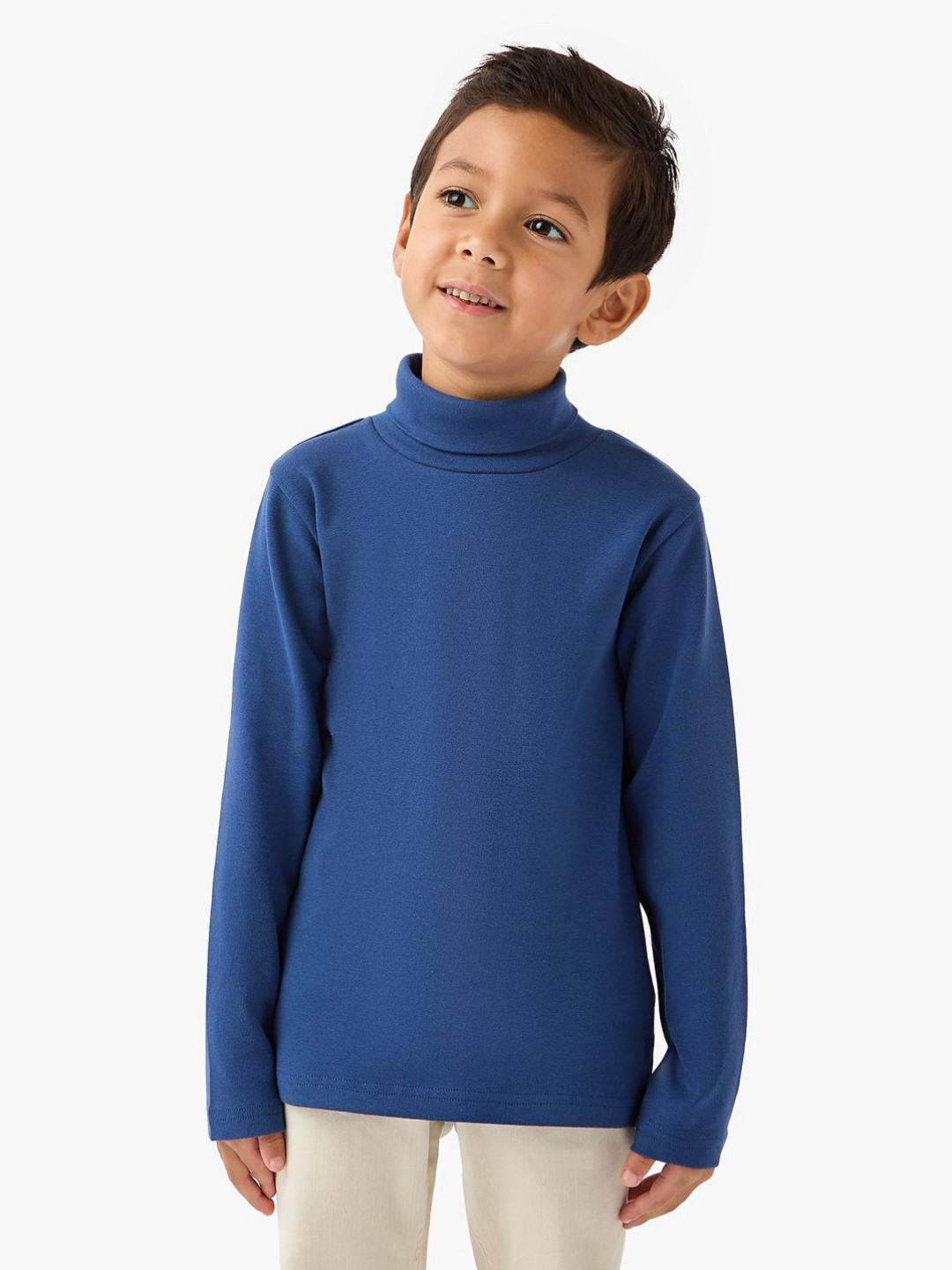 Juniors by Babyshop Boys Turtle Neck Cotton Regular Fit T-shirt