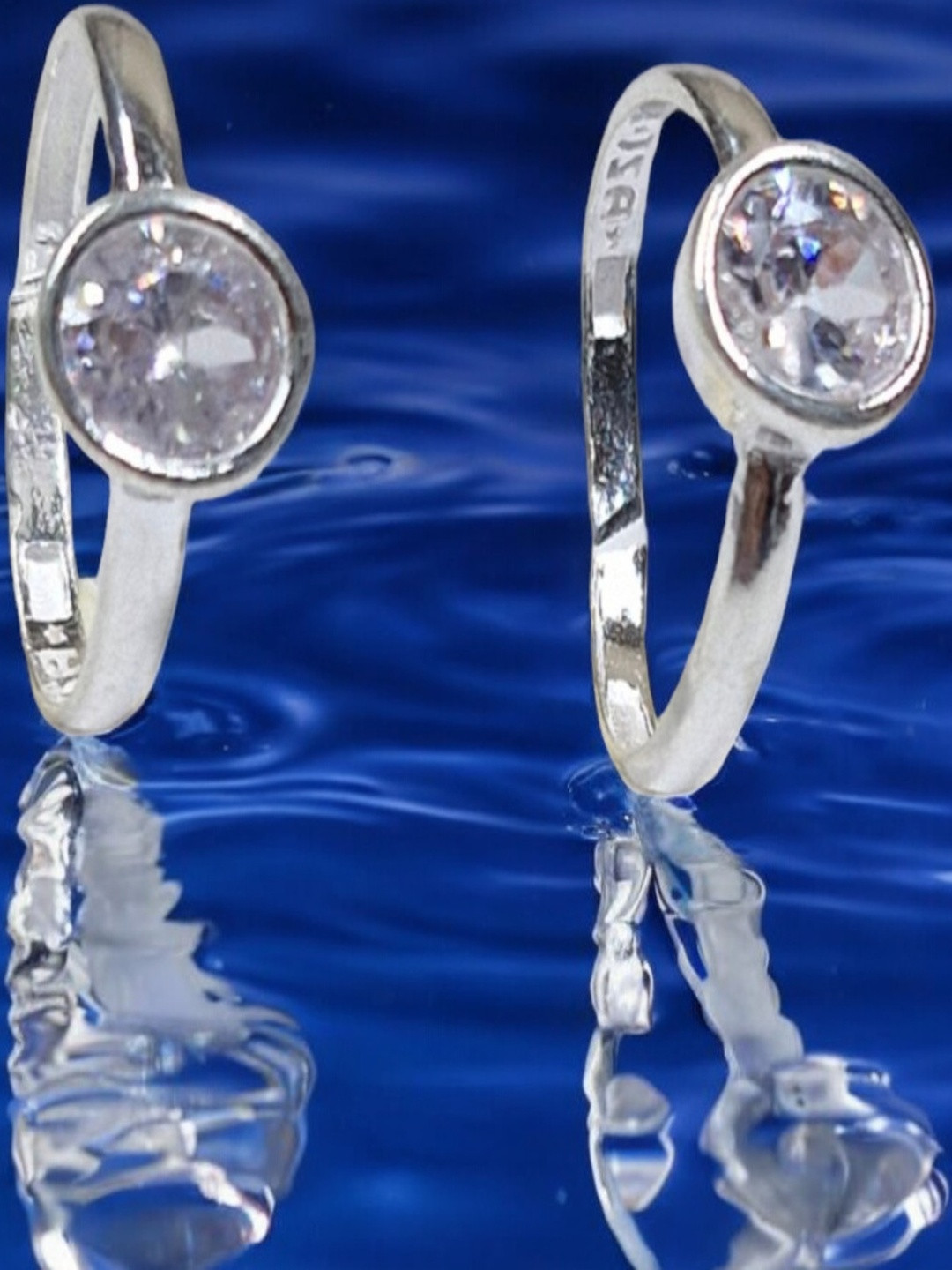 SHREE SHOBHA COLLECTION 2 Piece Silver Toe Rings