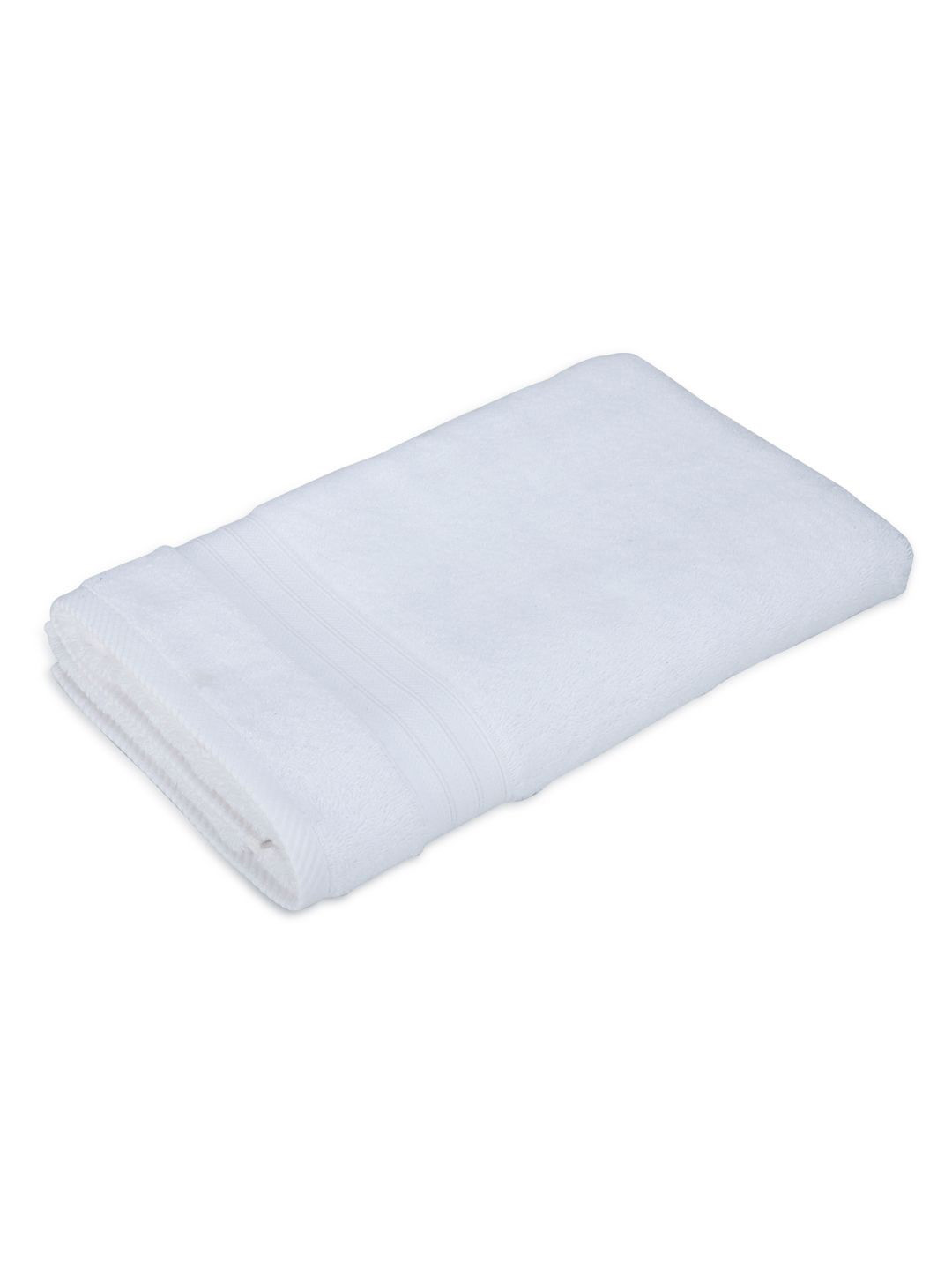Layers Be Bold White Pure Cotton 450 GSM Bath Towel