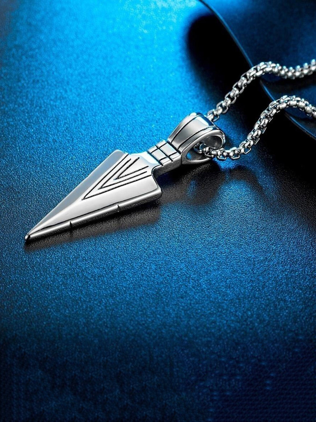 Teeragaj Stainless Steel Arrow Pendant