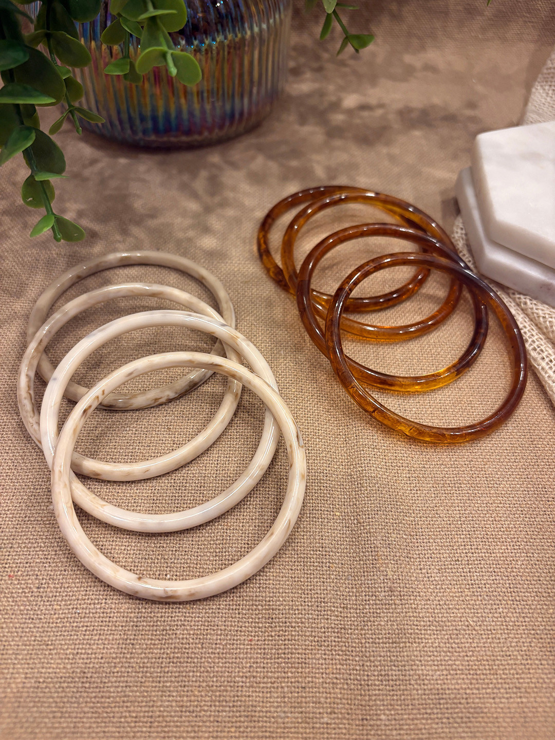 Niska Set Of 8 Resin Bangles