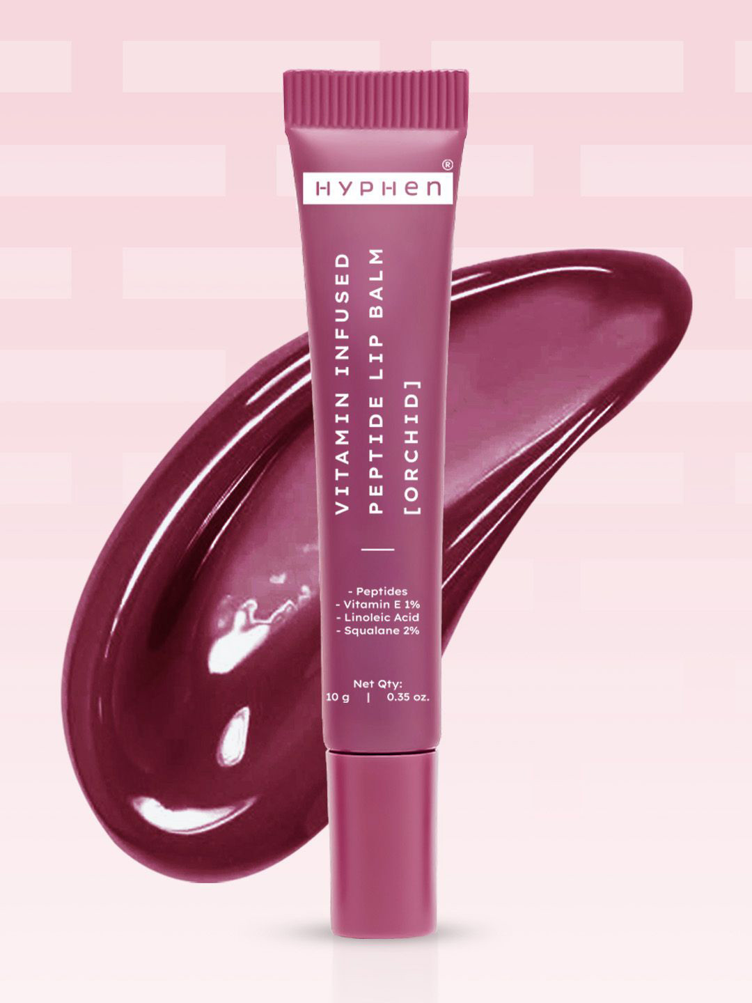 Hyphen Tinted Lip Balm With Vitamin E & Peptide 10g - Orchid