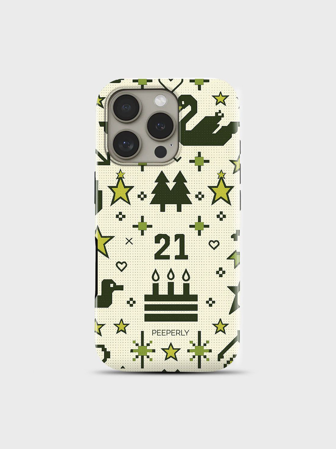 PEEPERLY Women iPhone 13 Magic Fest Quirky Impact Resistant Crystal Back Case