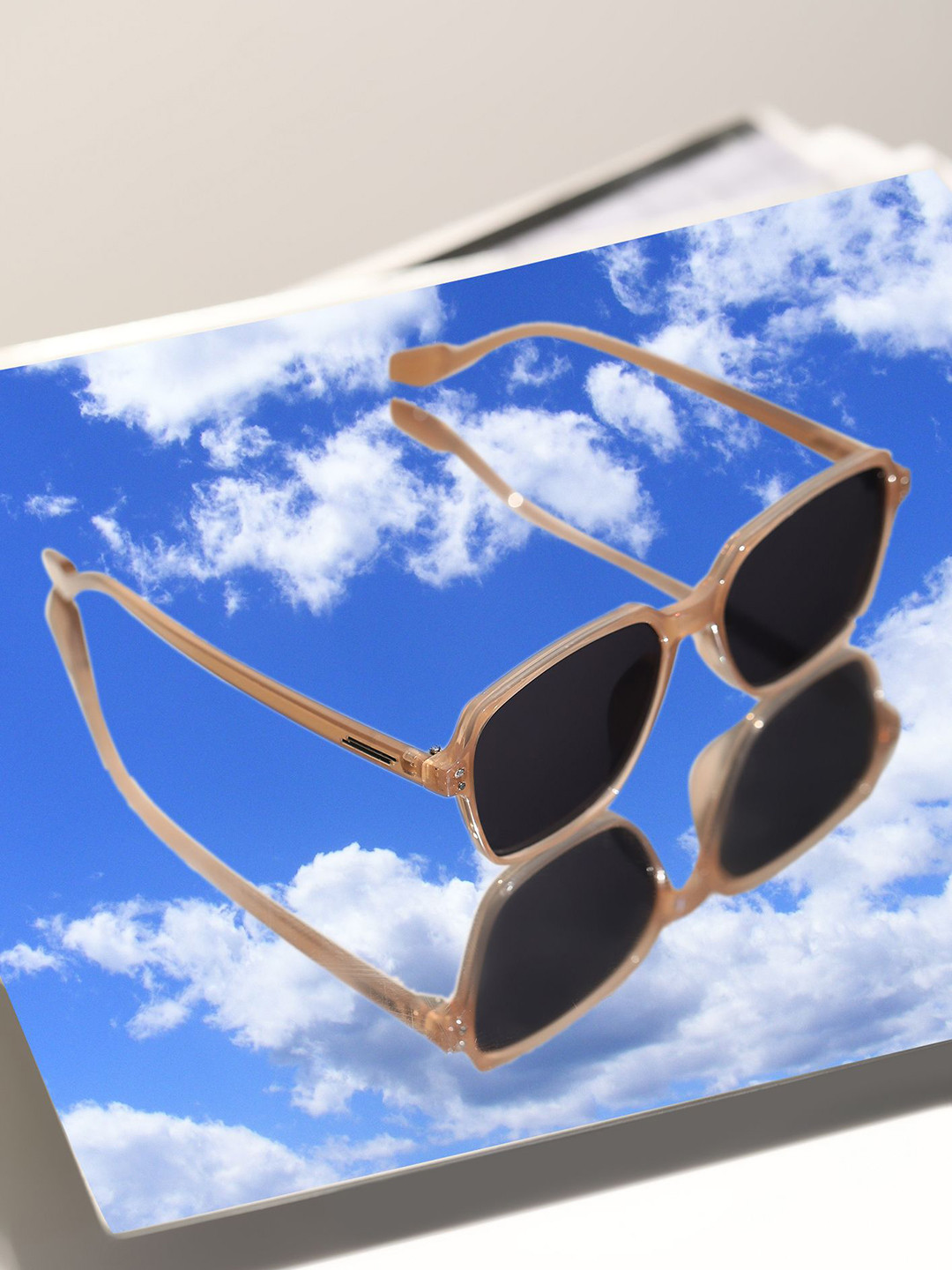 LULU & SKY Women Full Rim Square Sunglasses SS95154-TEA GREY