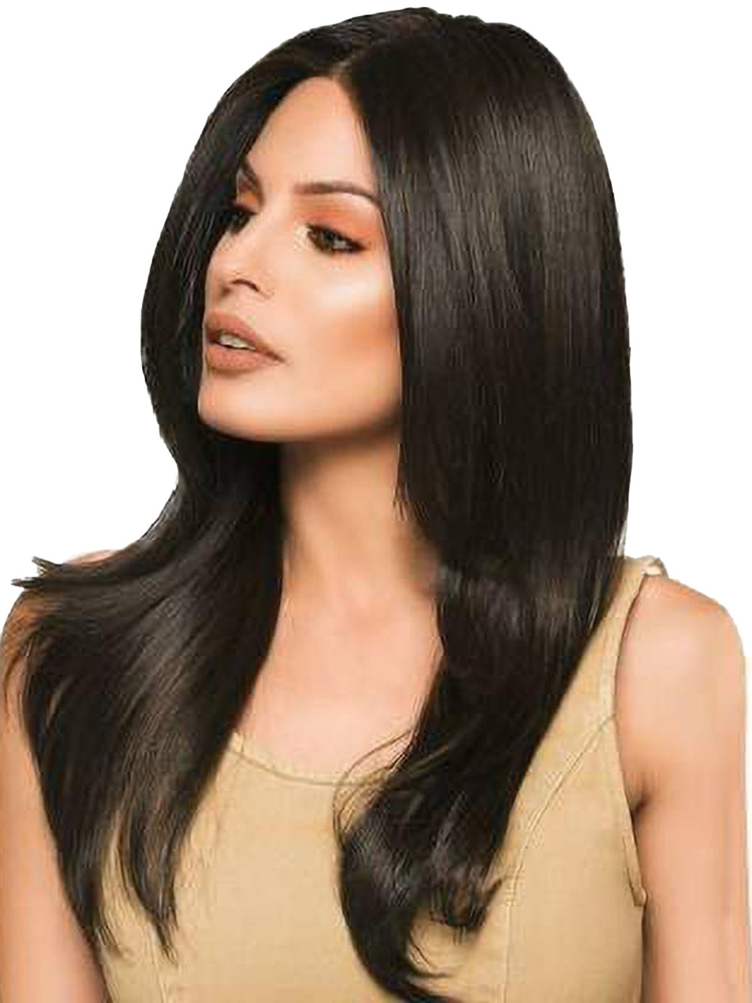 VIEWS Women Brown Wavy Clip-In Wigs Hair Extension 22 inch