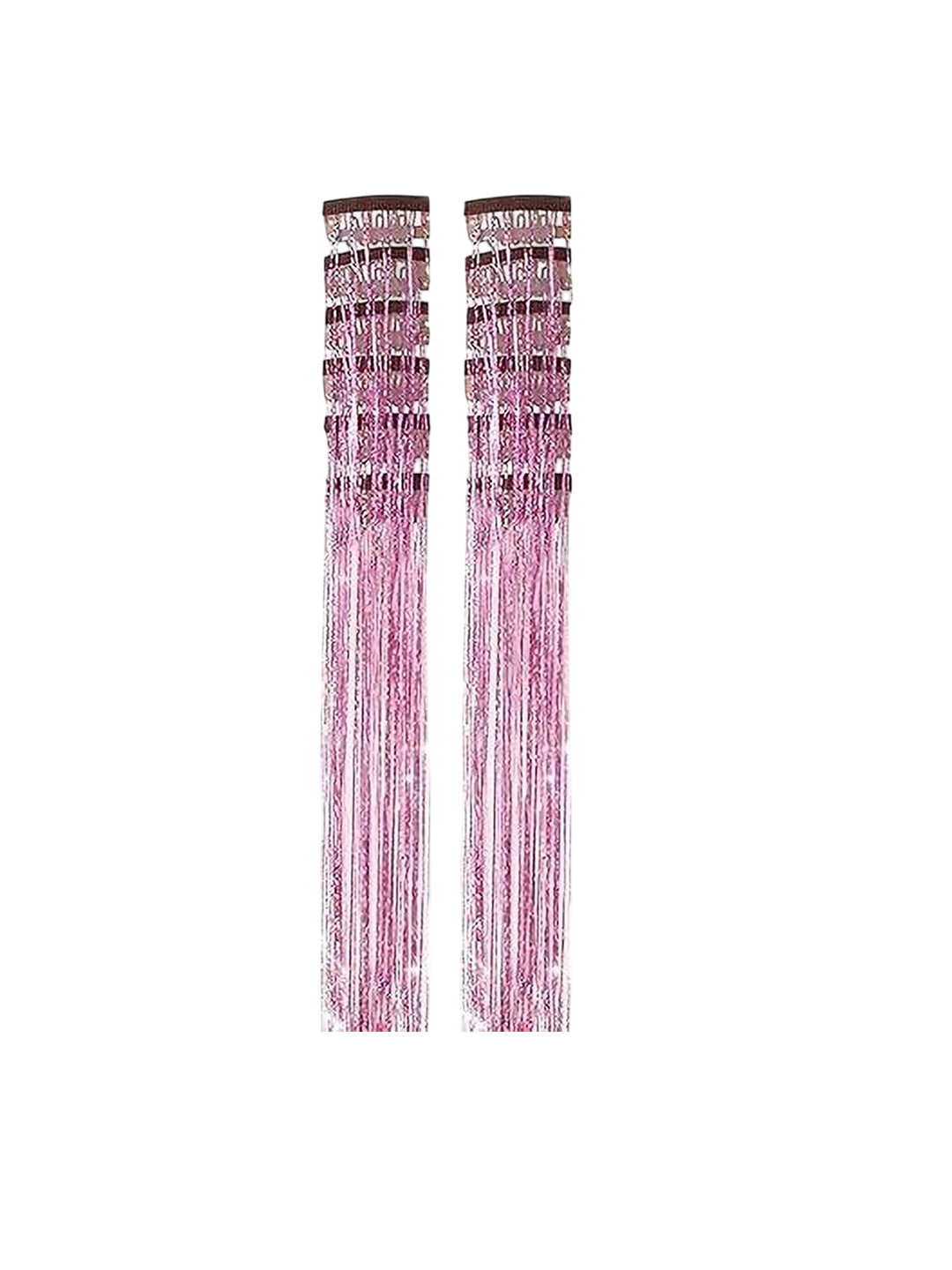 VIEWS Women Pink Wavy Clip-In Twists Hair Extension 24 inch