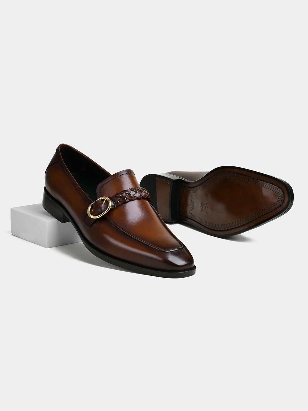 LUXORO FORMELLO Laurin Men Buckle Formal Loafer Shoes