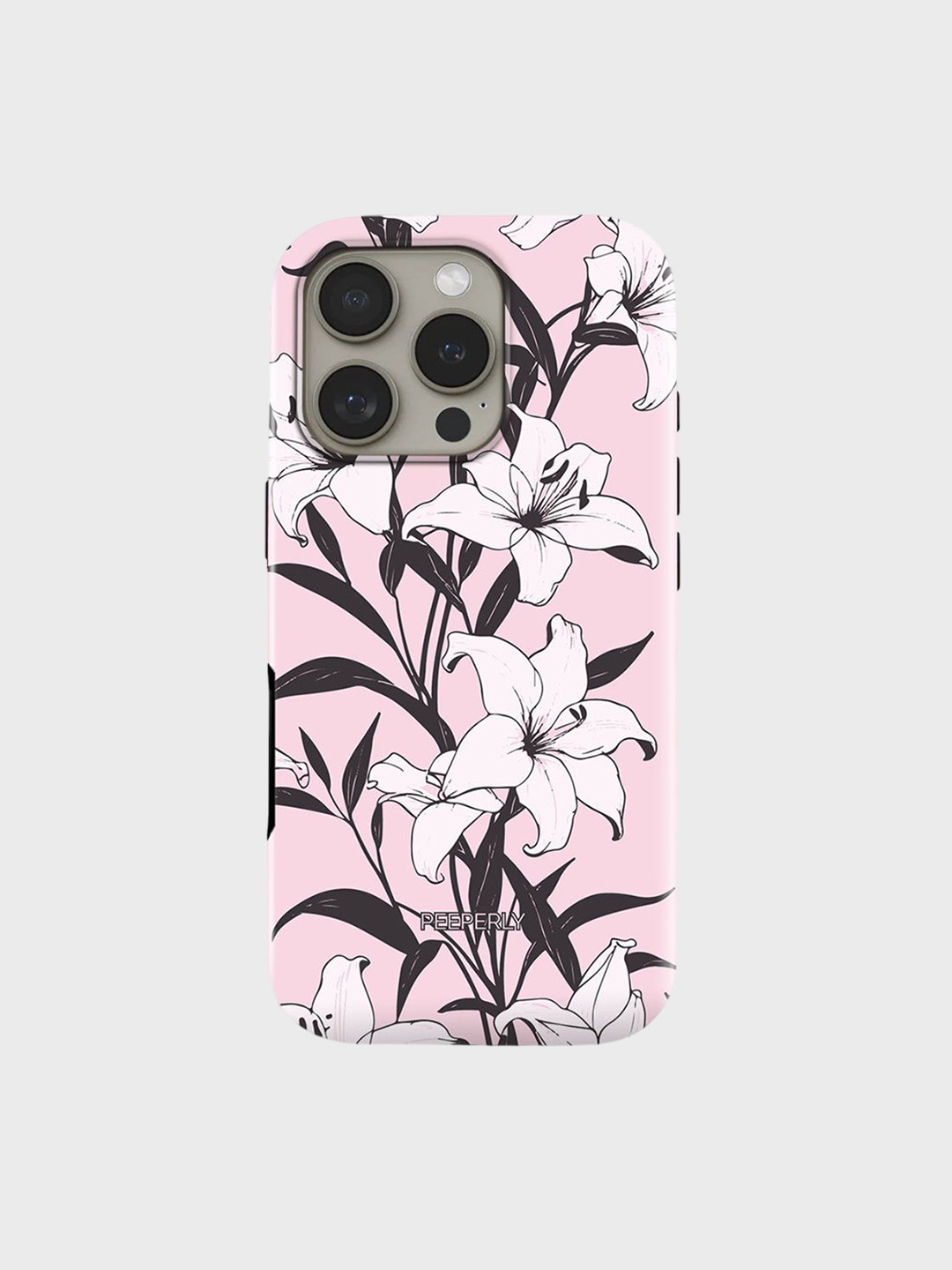 PEEPERLY Women iPhone 13 Botanic Flora Impact Resistant Back Case