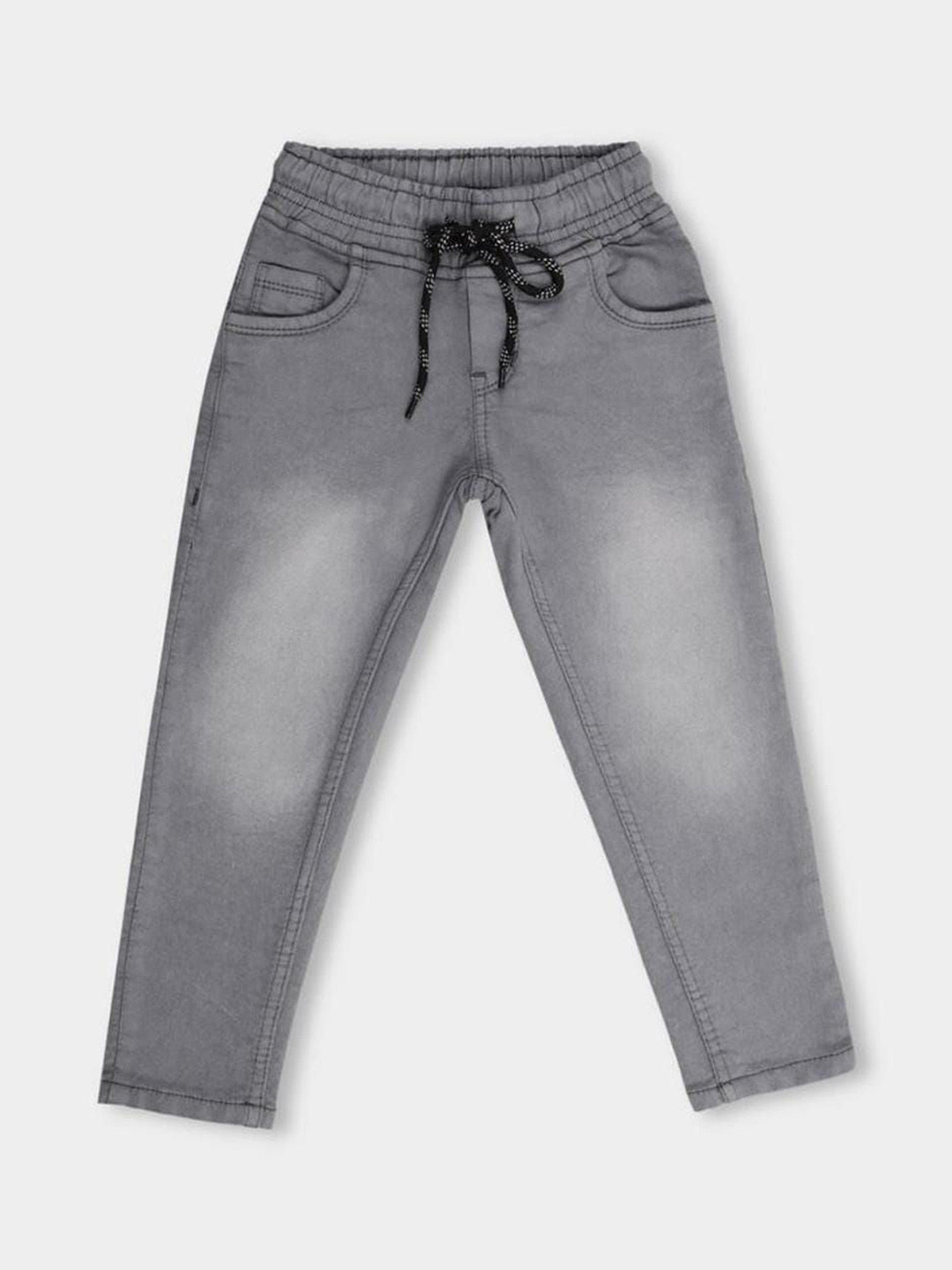 IB Fashion Boys Slim Fit High-Rise Heavy Fade Cotton Jeans