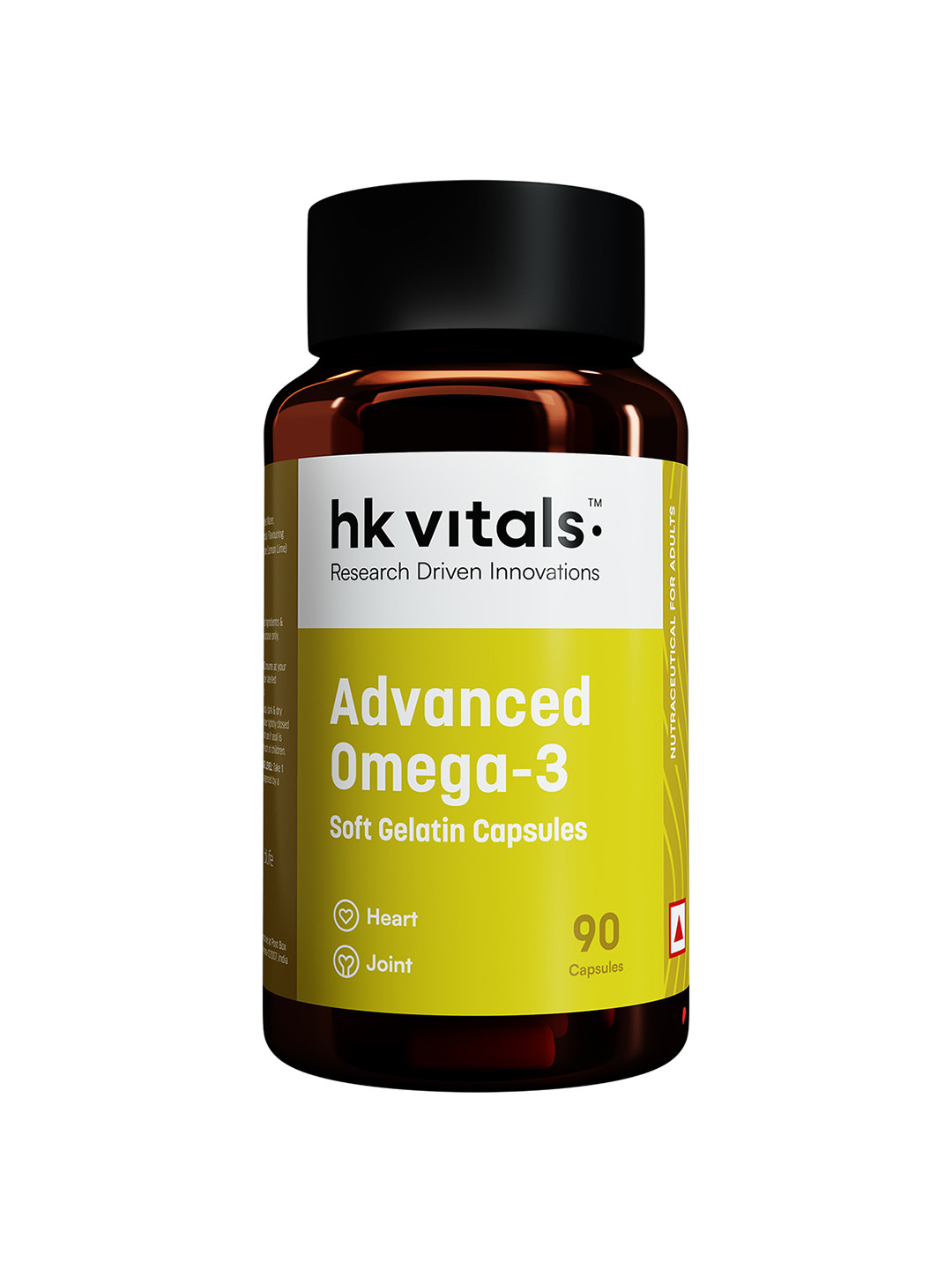 HK VITALS Advanced Omega 3 Fatty Acids 1000 mg Soft Gelatin Capsules - 90 Capsules