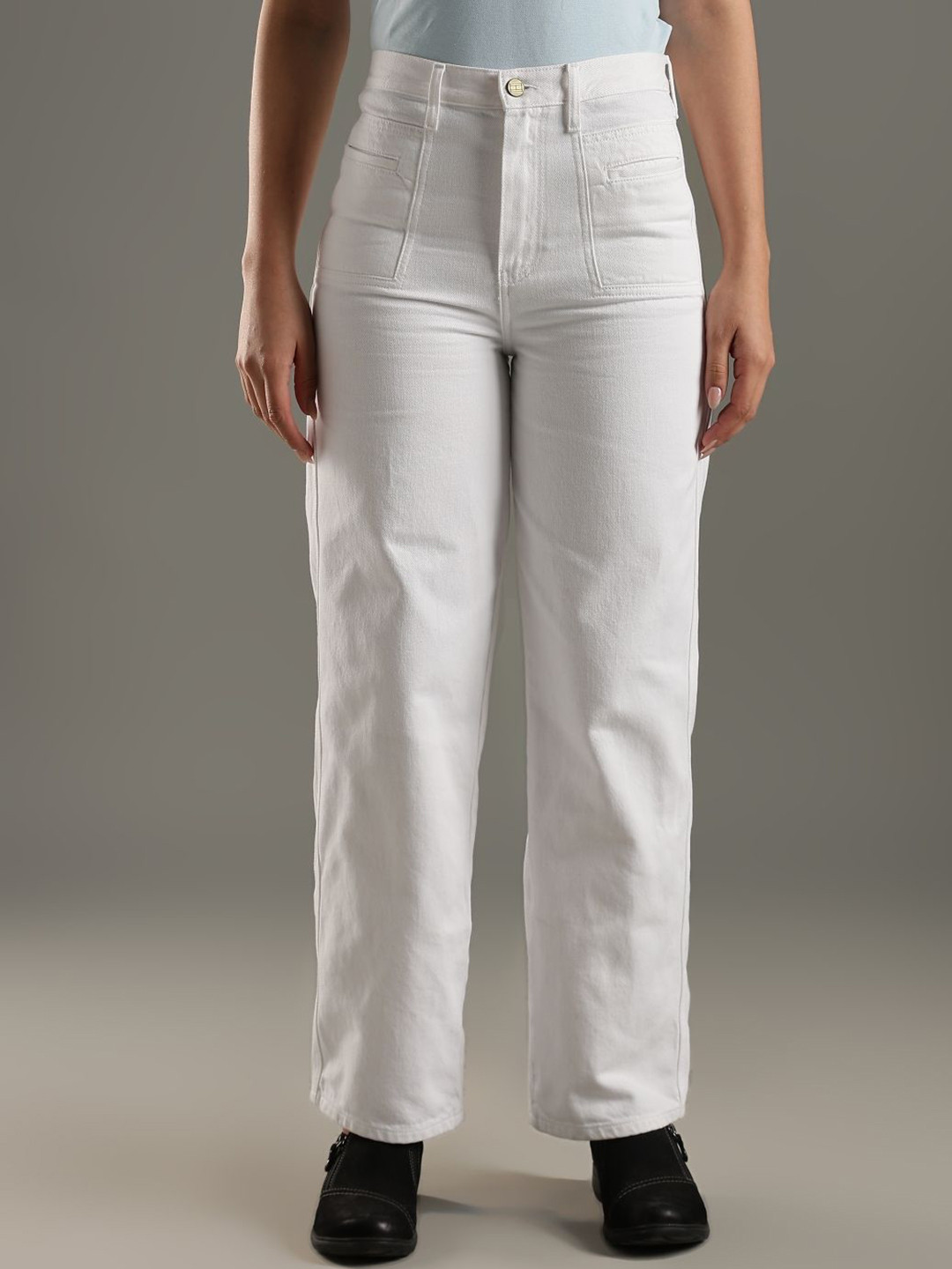 Tommy Hilfiger Europe Women Straight Fit High-Rise Clean Look Jeans