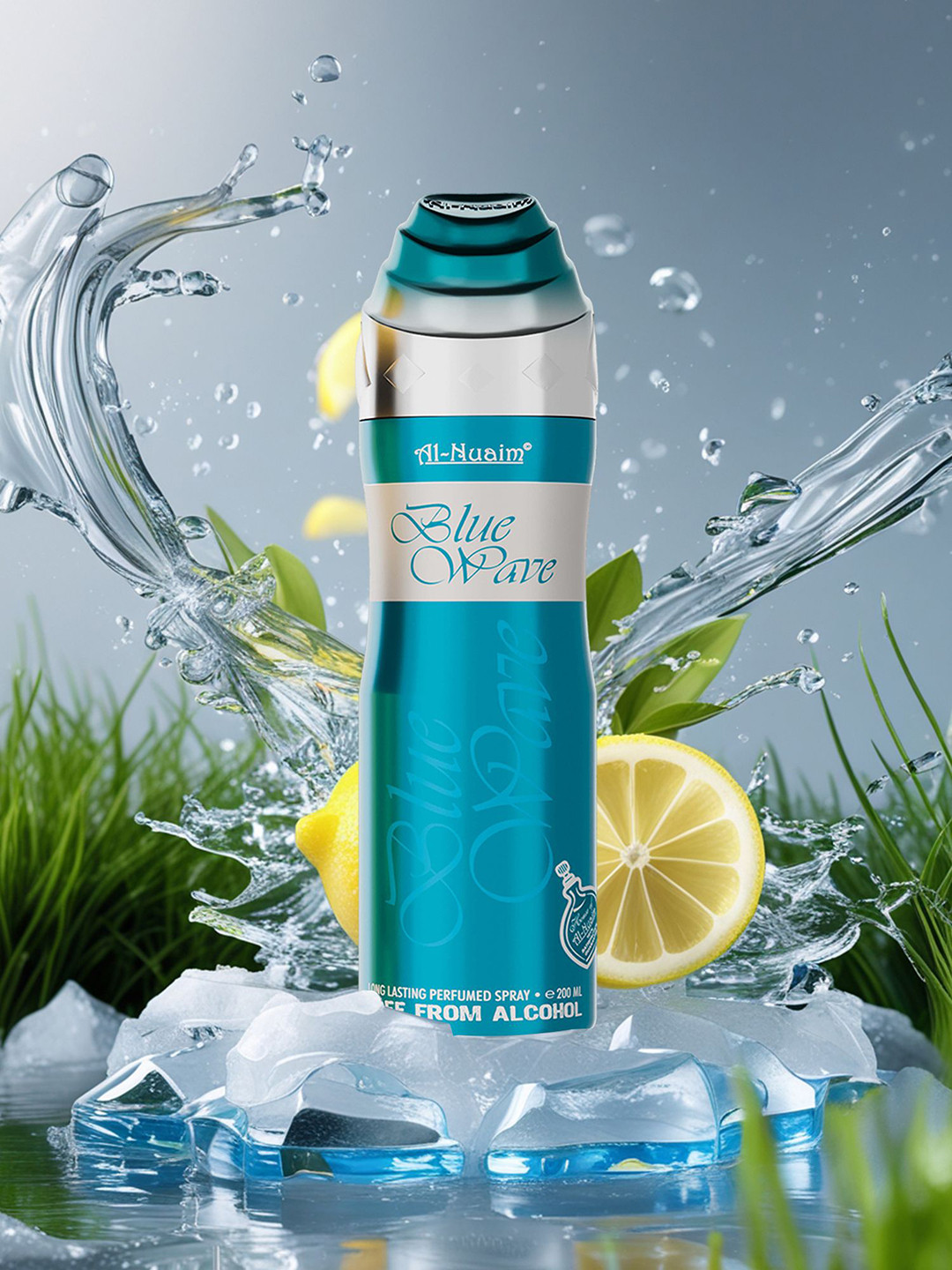 Al-Nuaim Men Blue Wave Non Alcoholic Deodorant -200 ml