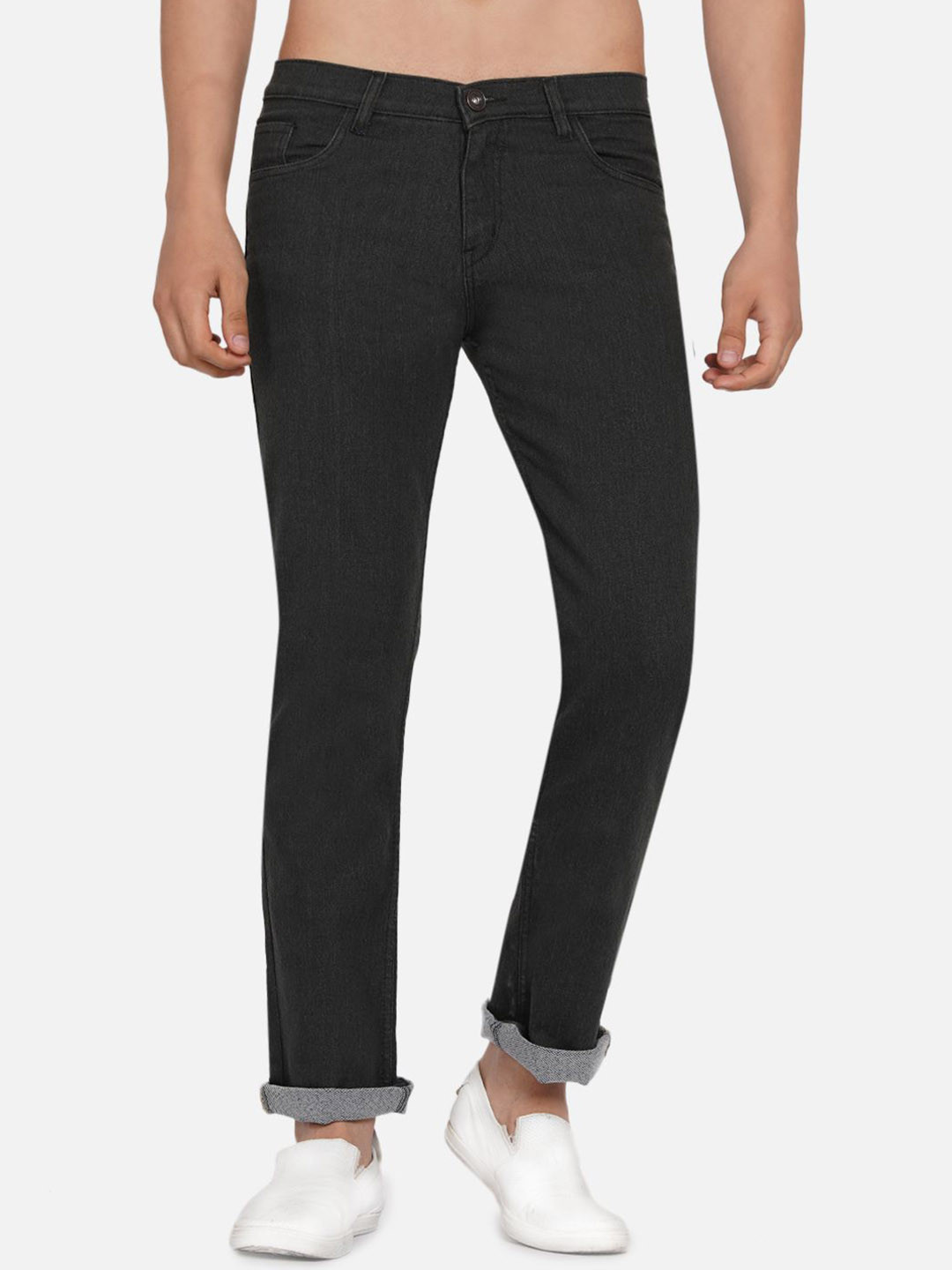 MaverIQ Men Straight Fit Mid-Rise Stretchable Jeans