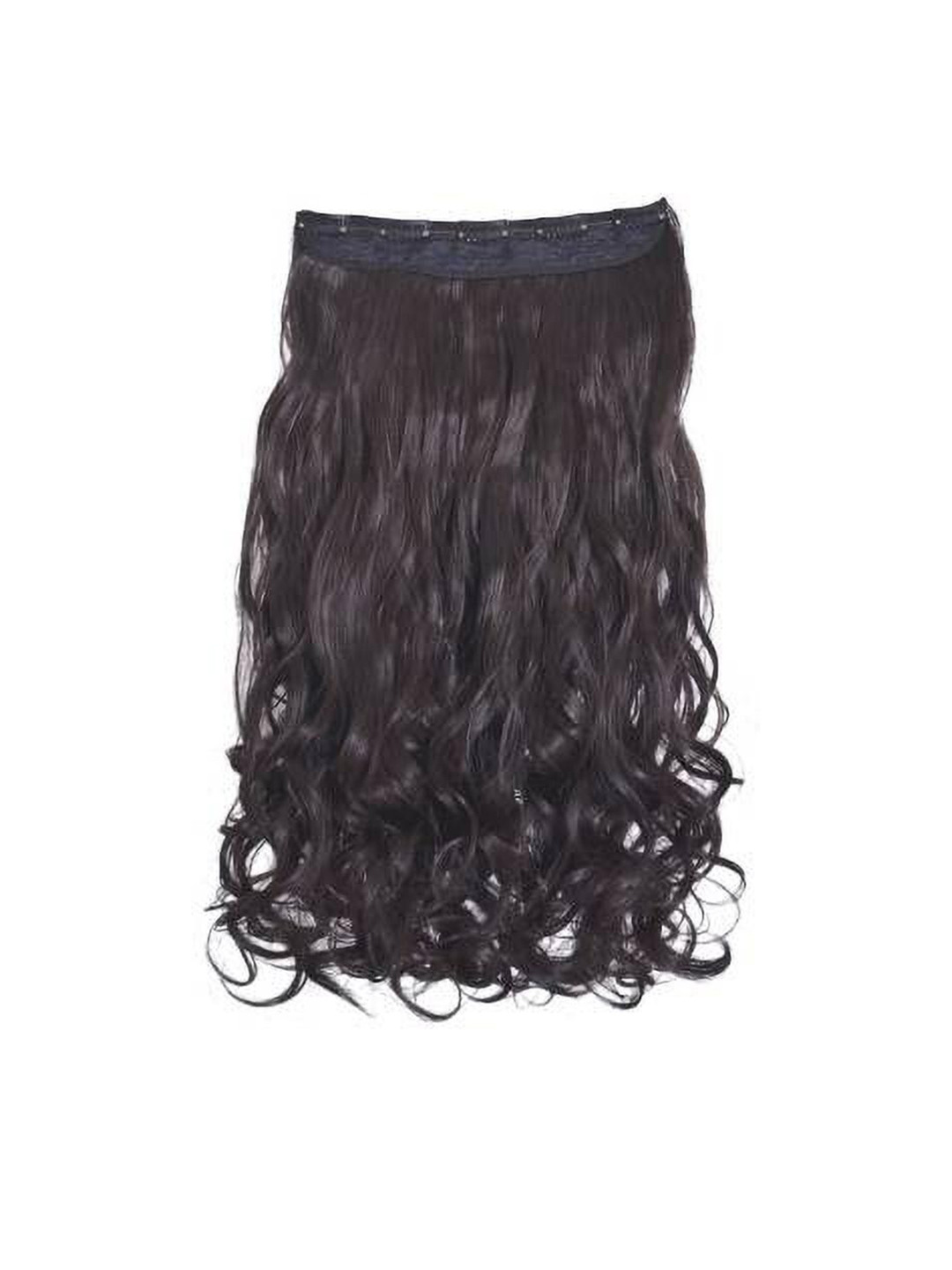 VIEWS Women Black Clip In Curly Locks Hair Extension 22 Inch