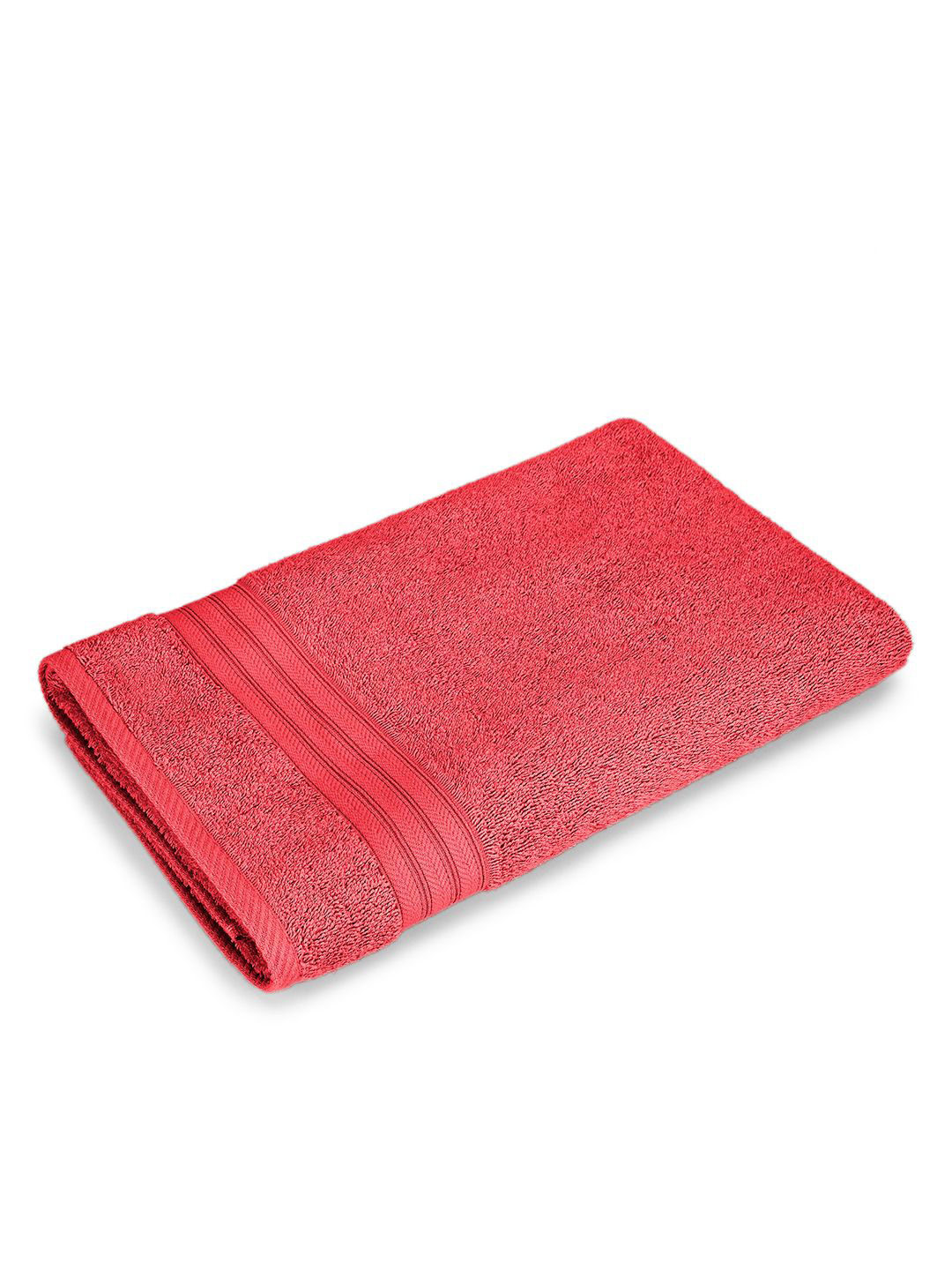 Layers Be Bold Pink Pure Cotton 450 GSM Bath Towel