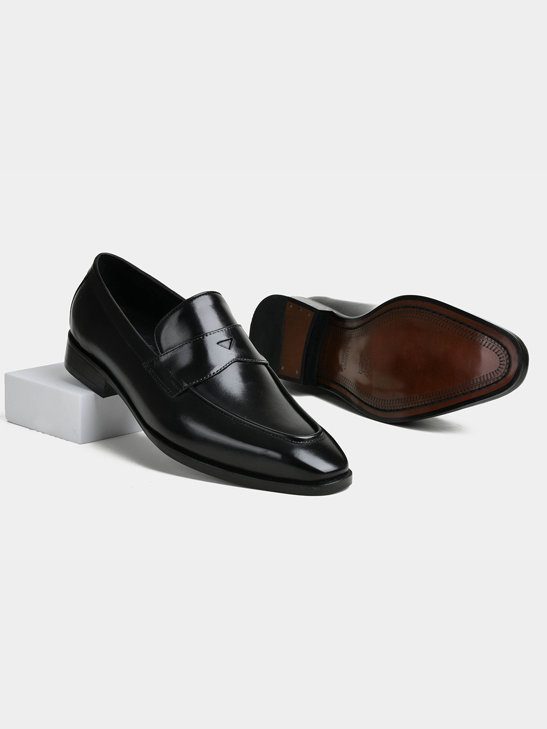 LUXORO FORMELLO Aiden Men Slip On Leather Formal Loafer Shoes