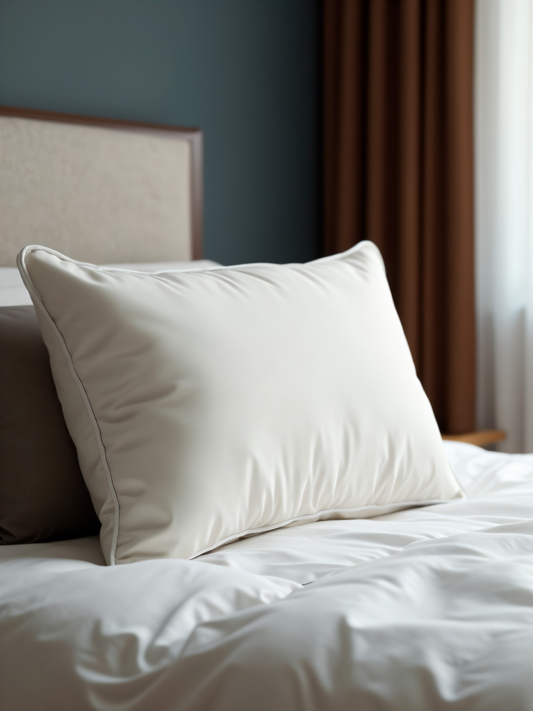 MA xNAP Sleep Support Mischief Resto 16P1 White Solid Polyester Medium Fibre Sleep Pillow-41 x 61 cm