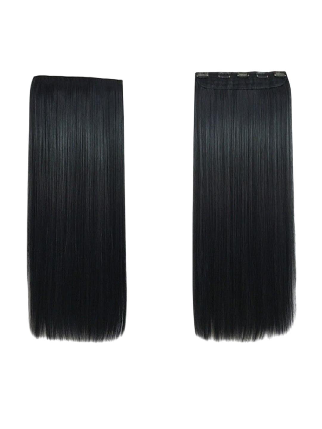 VIEWS Clip-In Straight Scalp Topper Extension - Black - 22 Inch