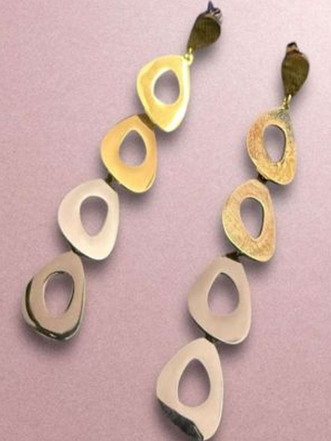 ANAMIKA Women Gold Anti-Tarnish Drop Earrings