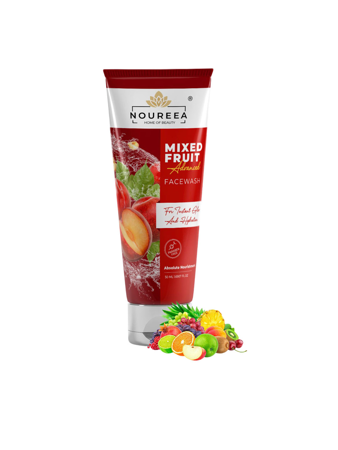 Noureea Mixed Fruit Advanced Face Wash - 50 ml