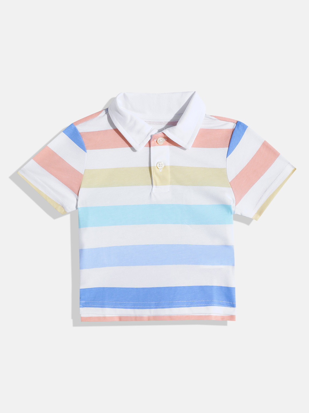 THE CHILDREN'S PLACE Boys Striped Polo Collar T-shirt