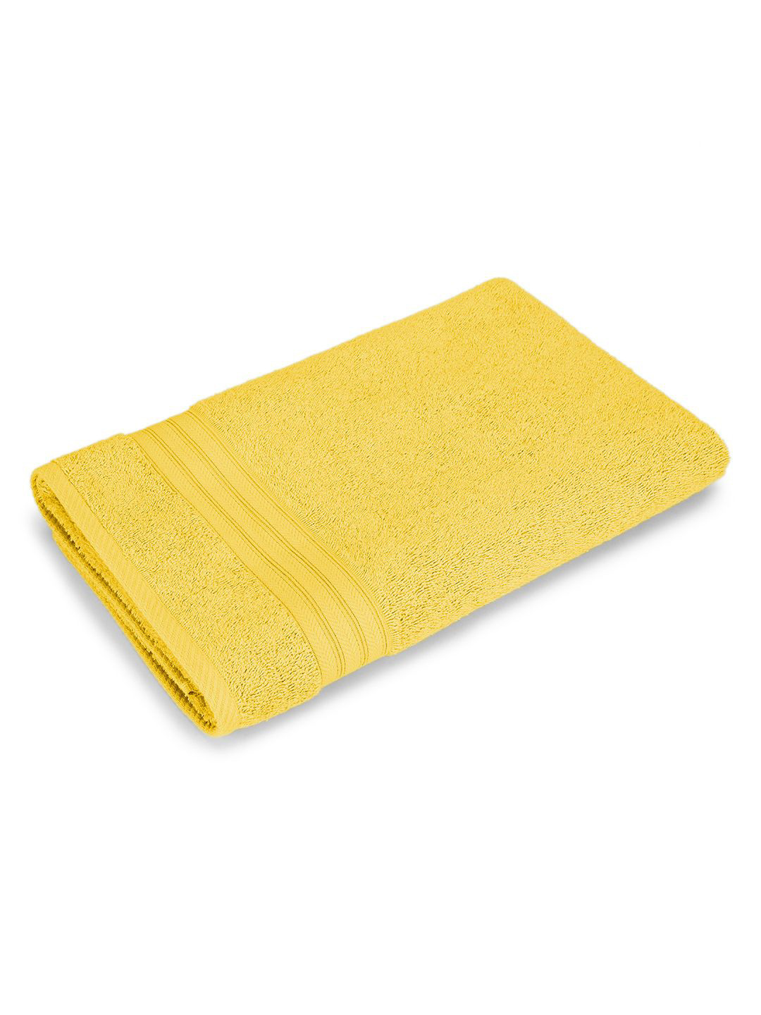 Layers Be Bold Yellow Pure Cotton 450 GSM Bath Towel