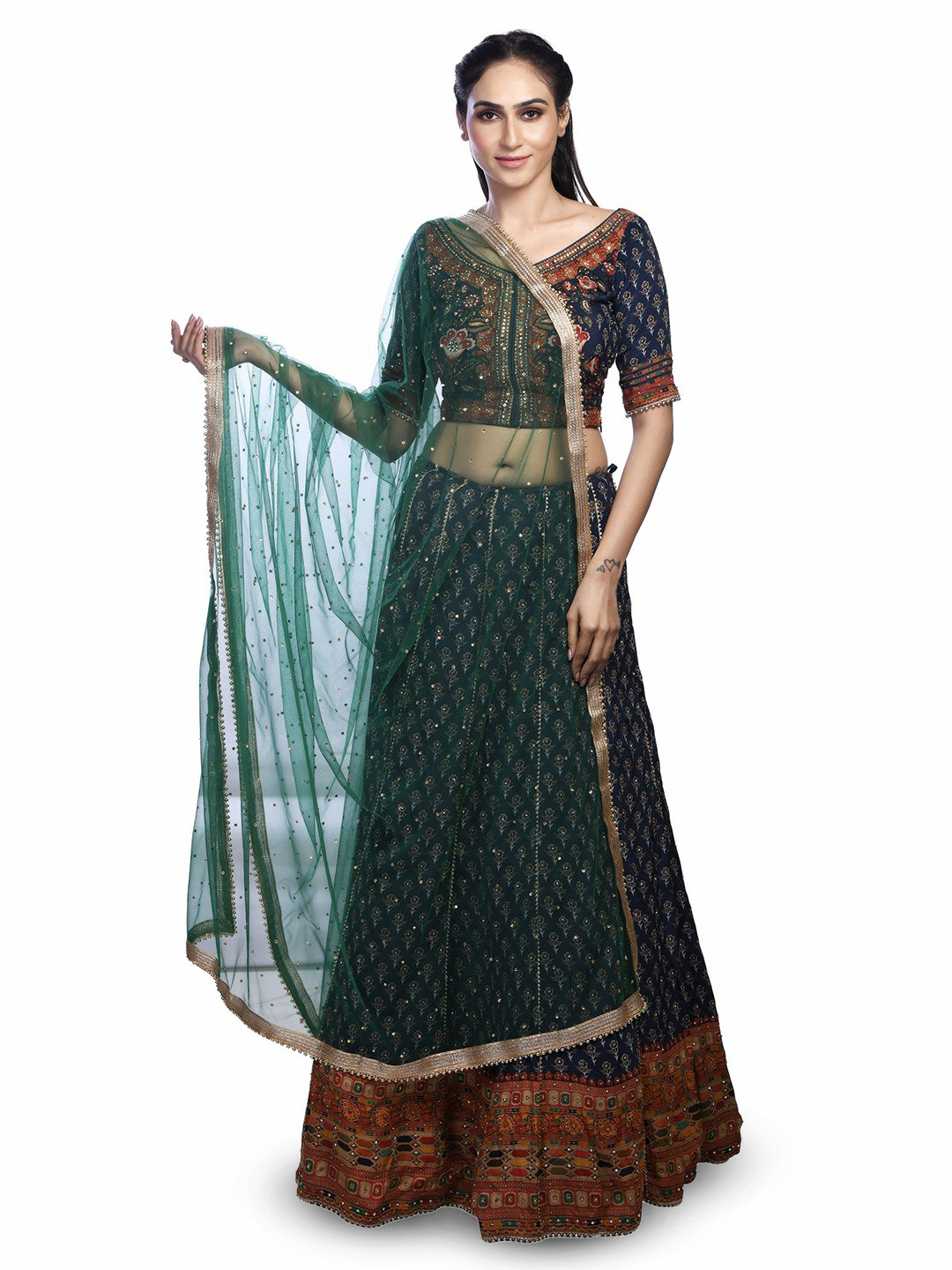 Traditions Bazaar Women Dupatta with Beads and Stones