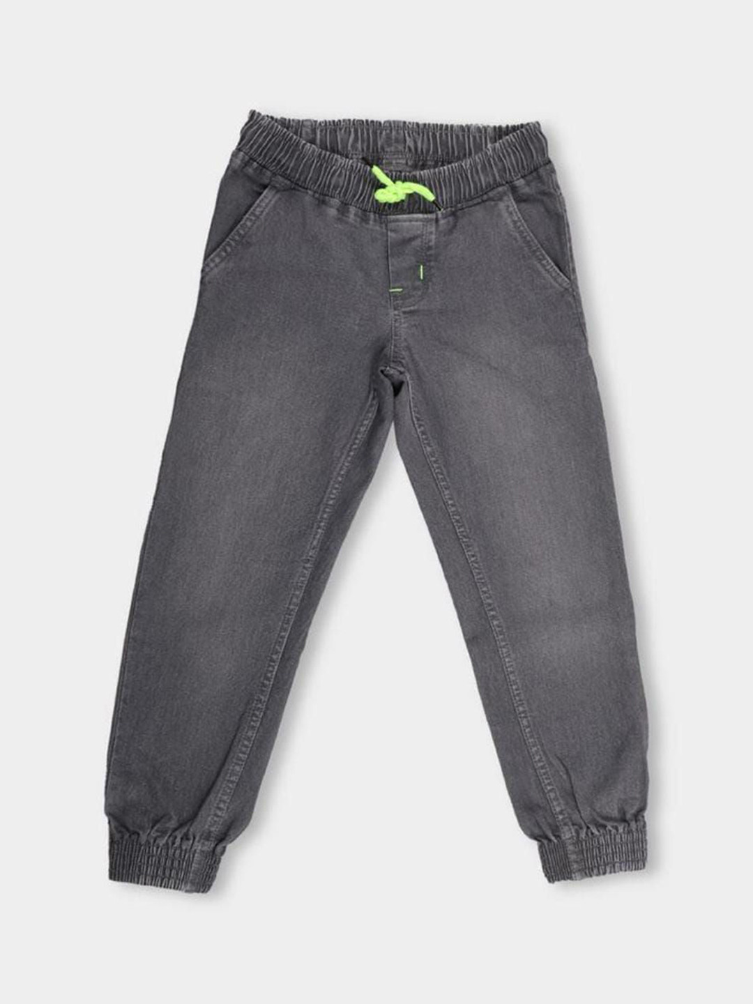 IB Fashion Boys Slim Fit High-Rise Low Distress Light Fade Jeans