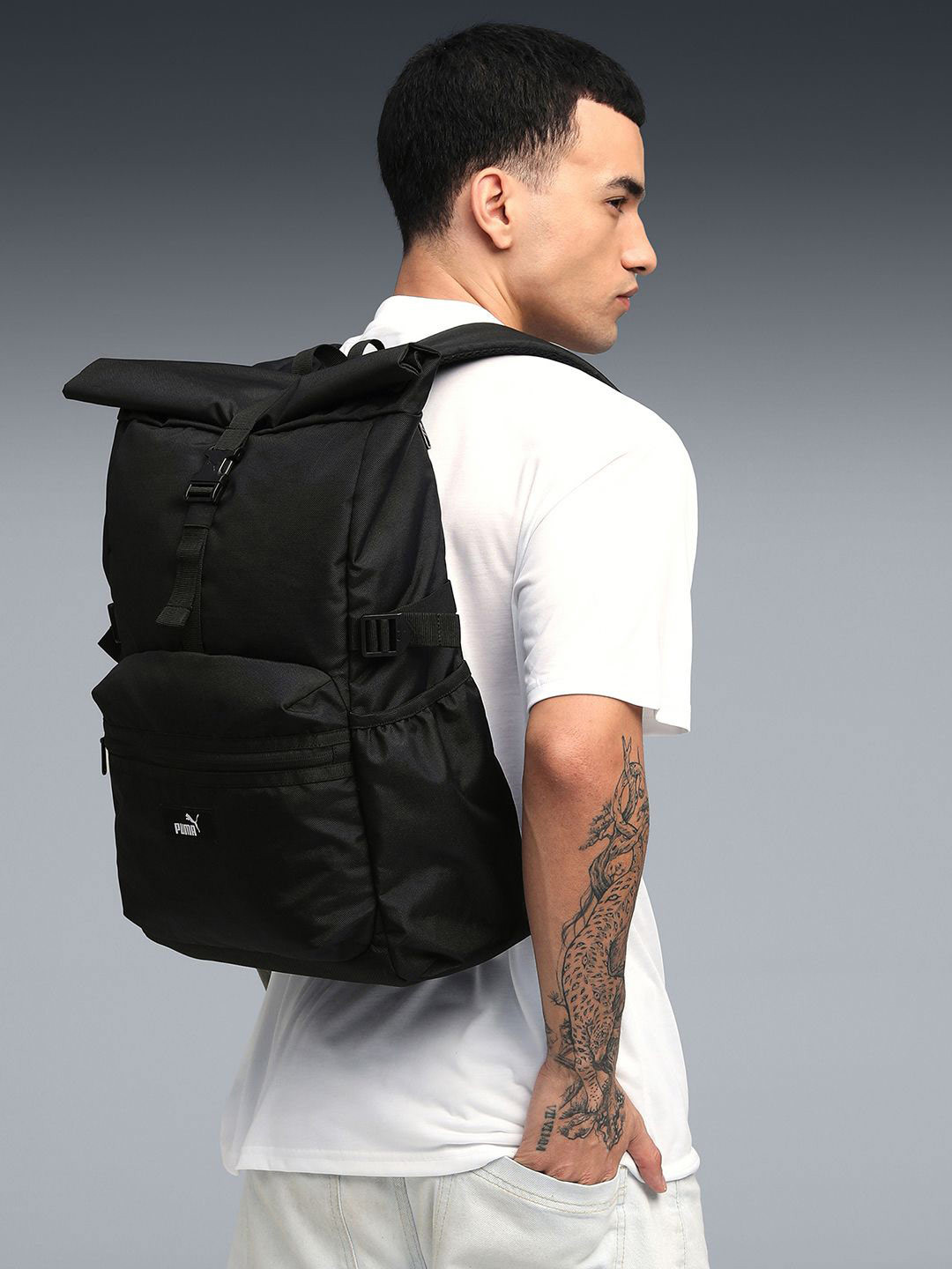 Puma Unisex Essentials Premium Everyday Rolltop Backpack