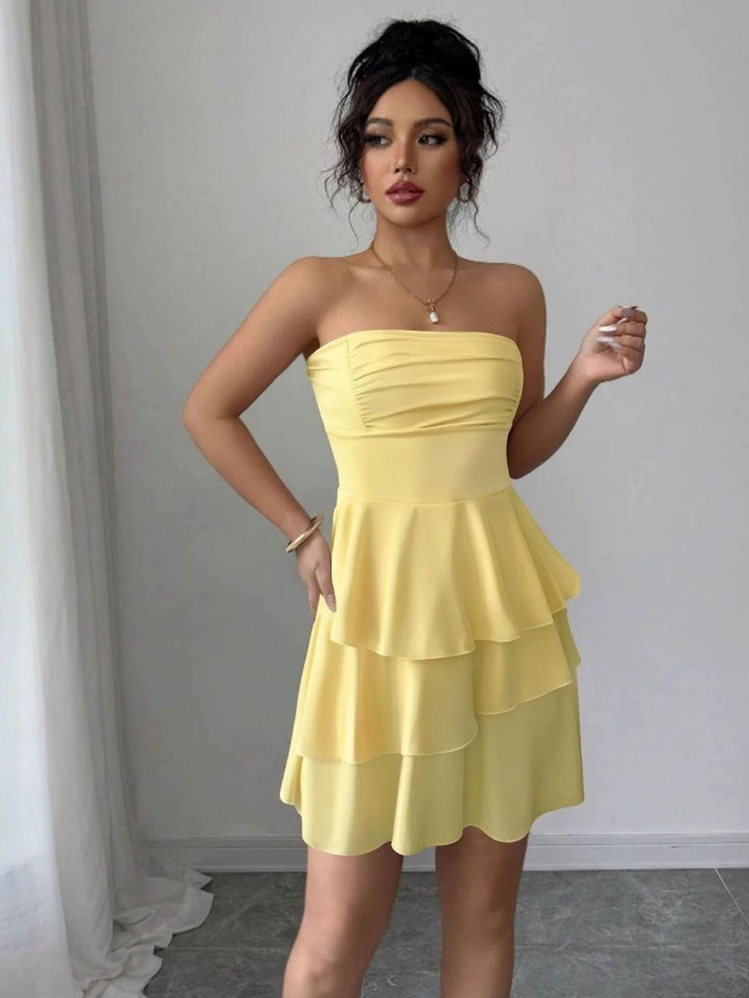StyleCast Strapless A-Line Mini Dress