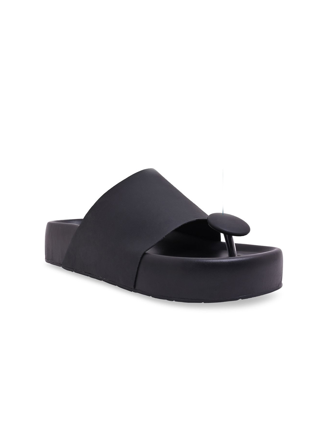 CAI Black Bobble Head Thong Platform