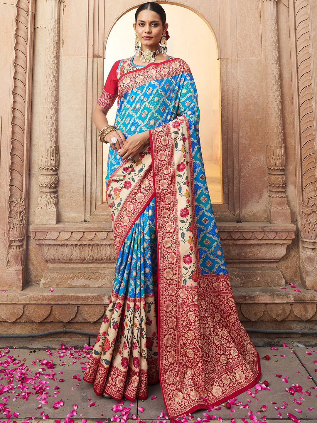TIRA Woven Design Banarasi Saree