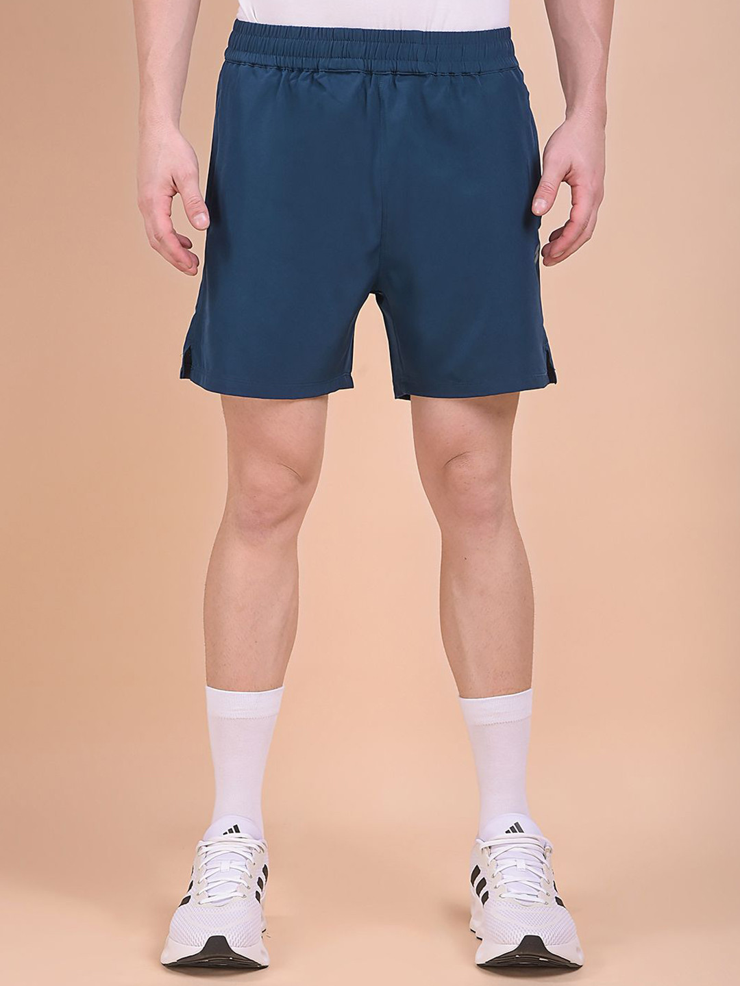 DCYPHR Men Mid-Rise Mono Flex Regular Fit Sports Shorts