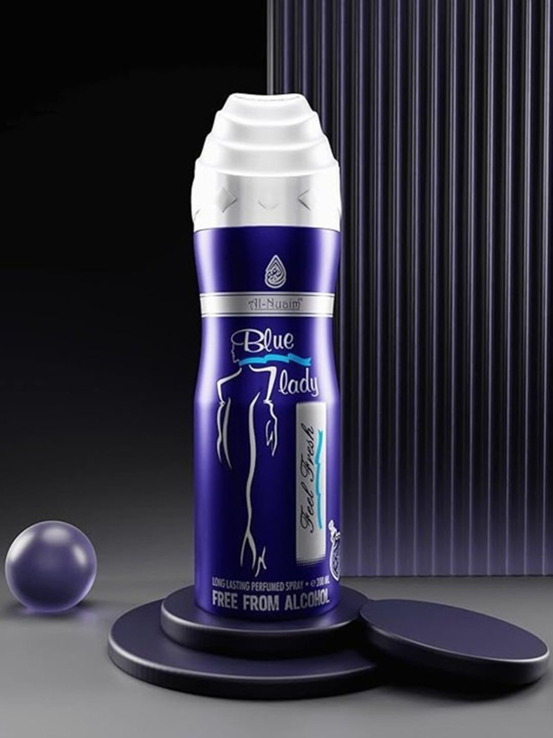 Al-Nuaim Women Blue Lady Long Lasting Alcohol Free Deodorant Perfumed Spray - 200ml