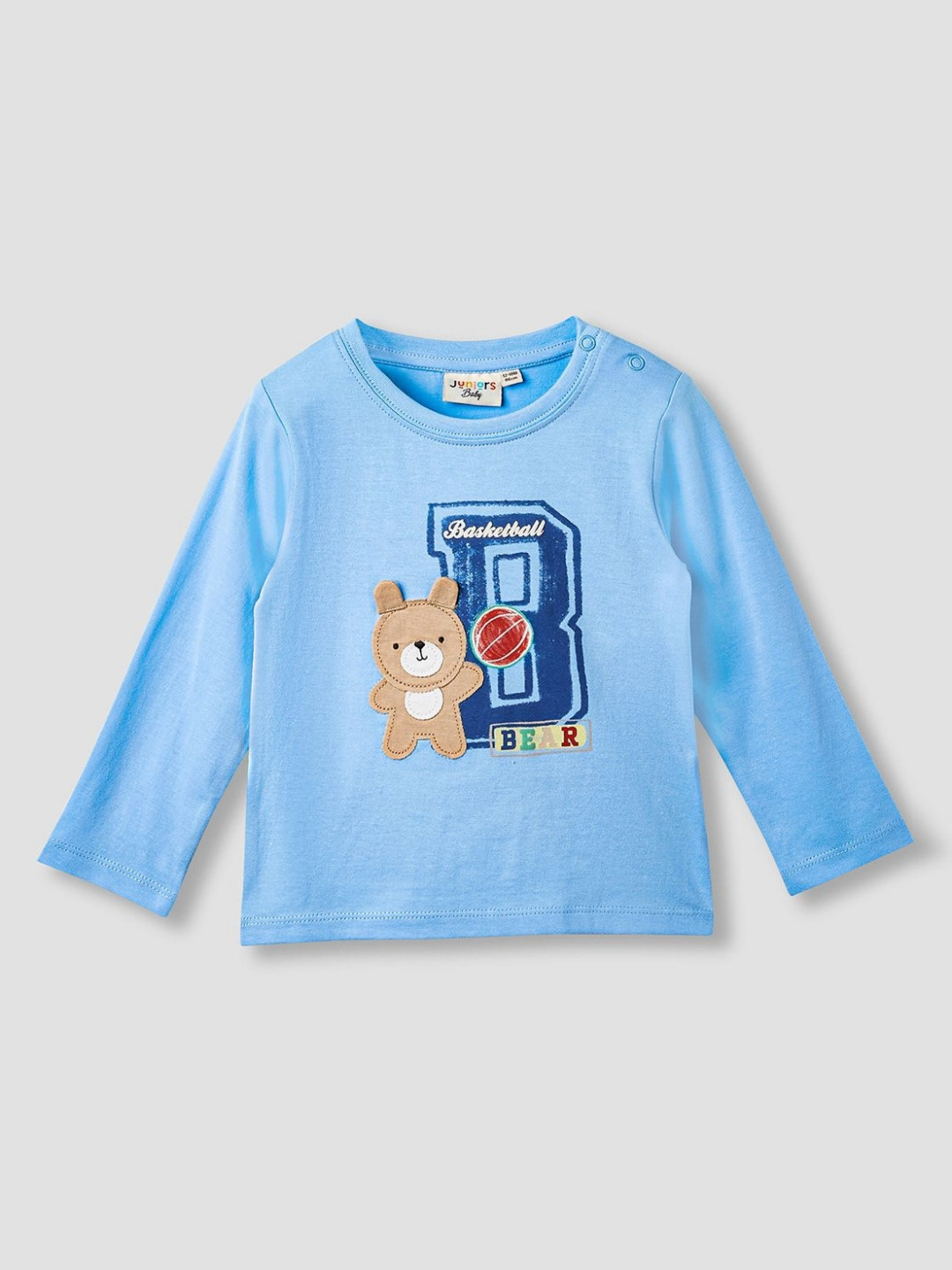 Juniors by Babyshop Infant Boys Pack Of 3 Graphic Printed Cotton Regular Fit T-shirts